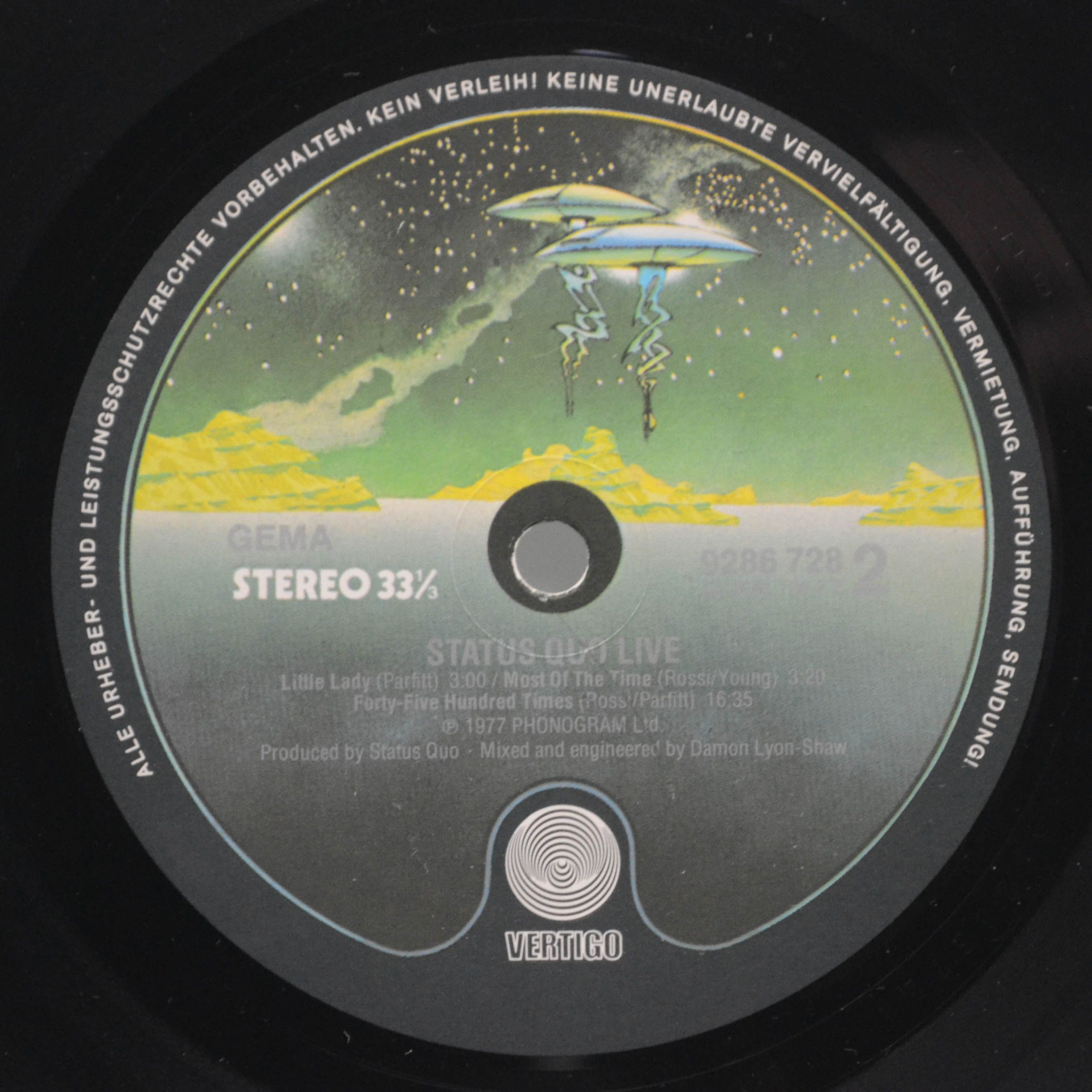 Status Quo — Live! (2LP, poster), 1977