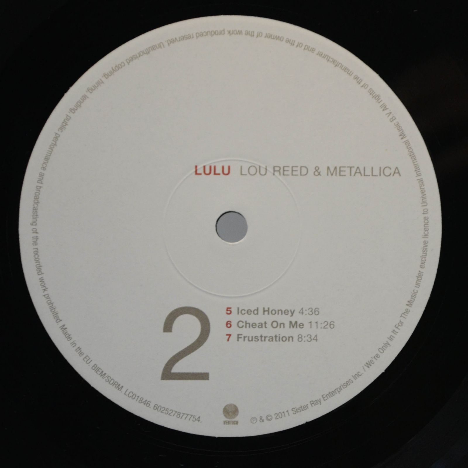 Lou Reed & Metallica — Lulu (2LP), 2011