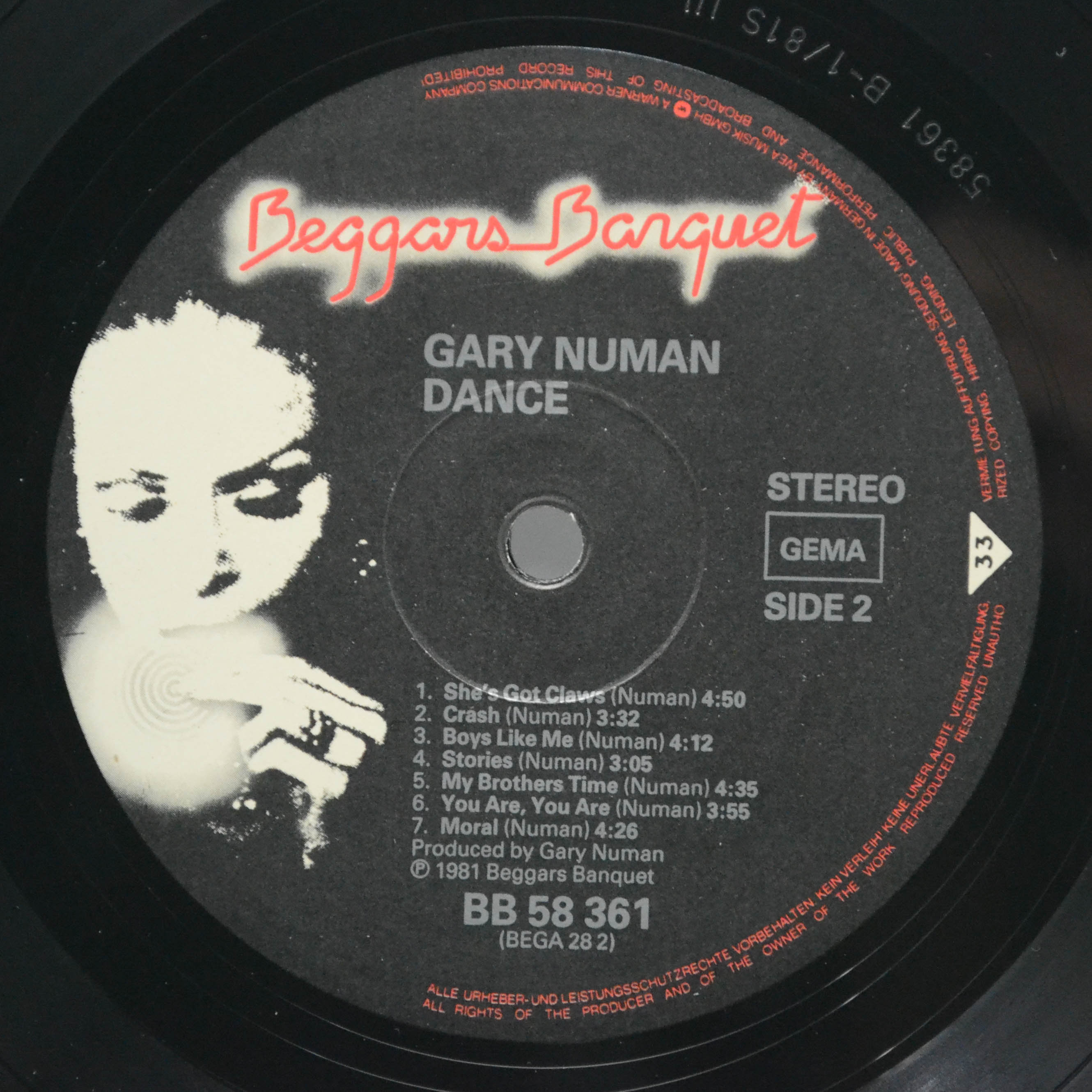 Gary Numan — Dance, 1981