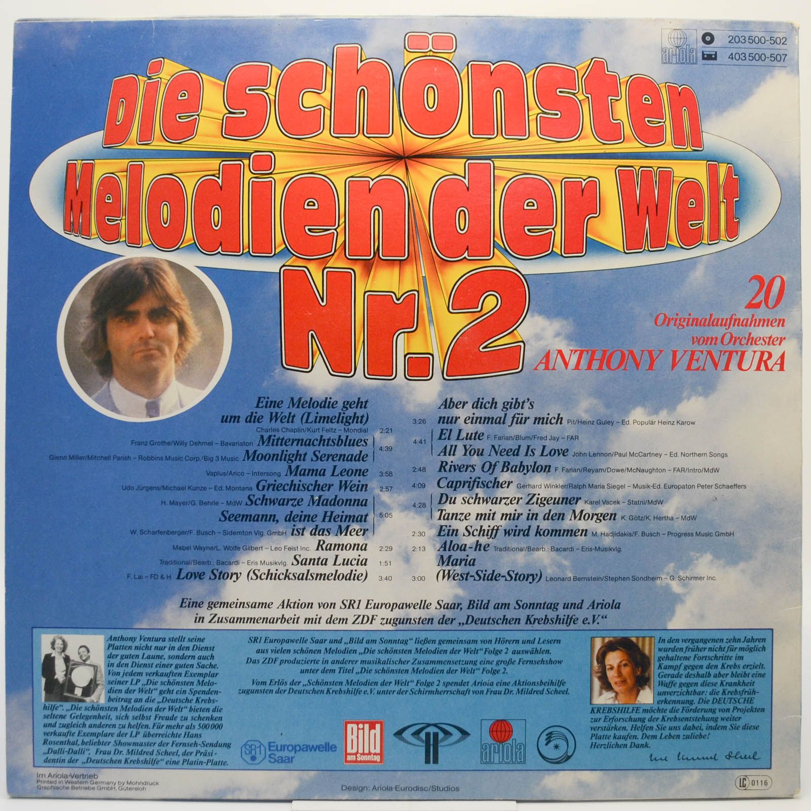 Orchester Anthony Ventura — Die Schönsten Melodien Der Welt Nr. 2, 1981