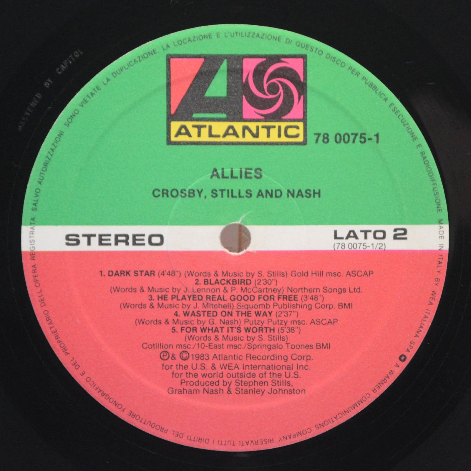 Crosby, Stills & Nash — Allies, 1983