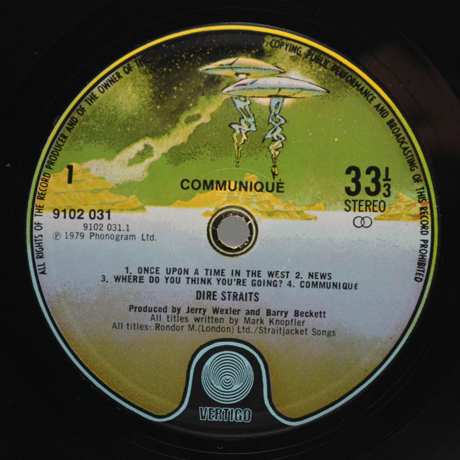 Dire Straits — Communiqué (1-st, UK), 1979