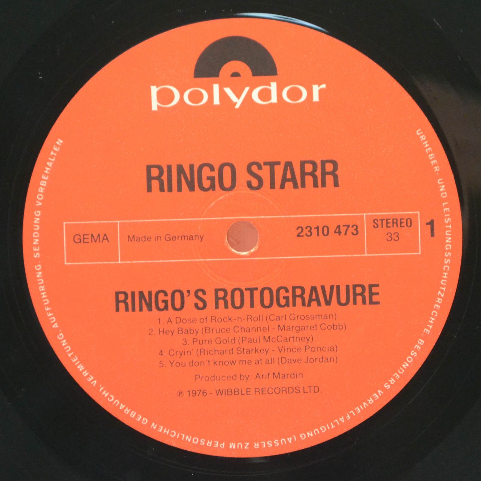 Ringo Starr — Ringo's Rotogravure, 1976