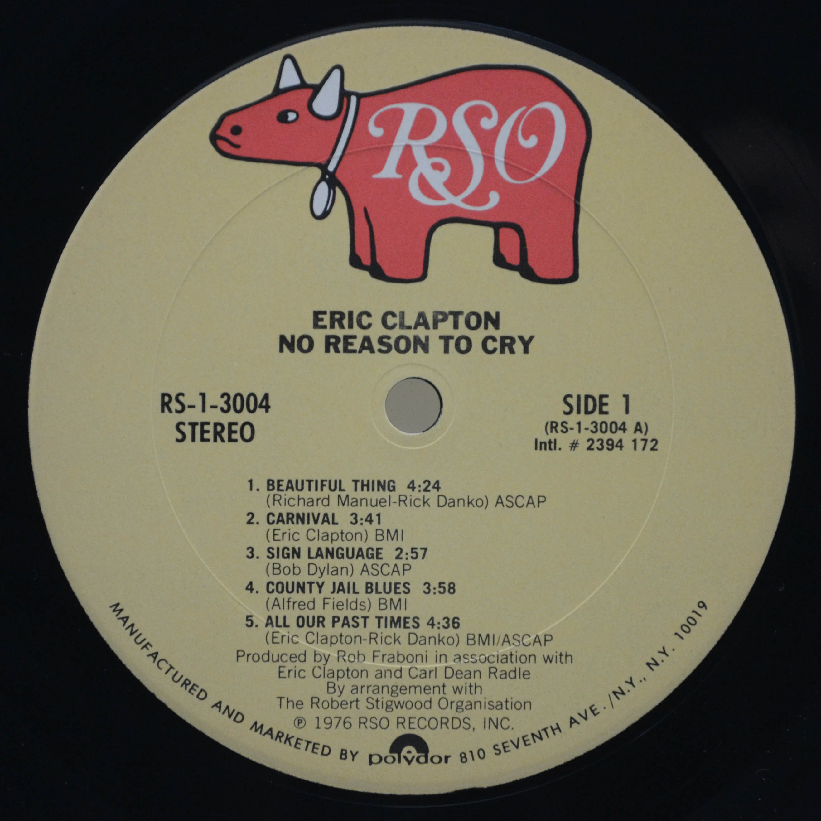 Eric Clapton — No Reason To Cry (USA), 1976