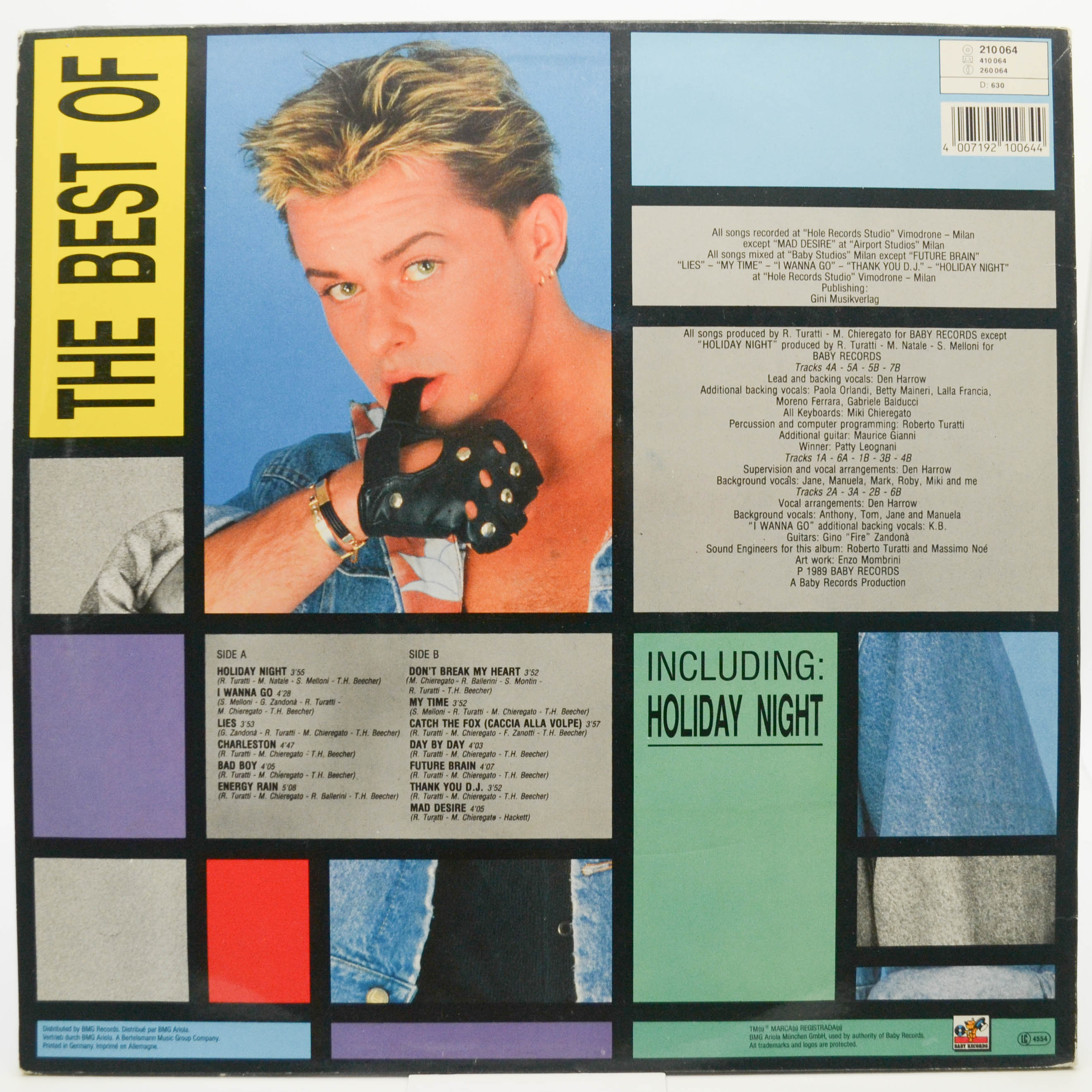 Den Harrow — The Best Of Den Harrow, 1989