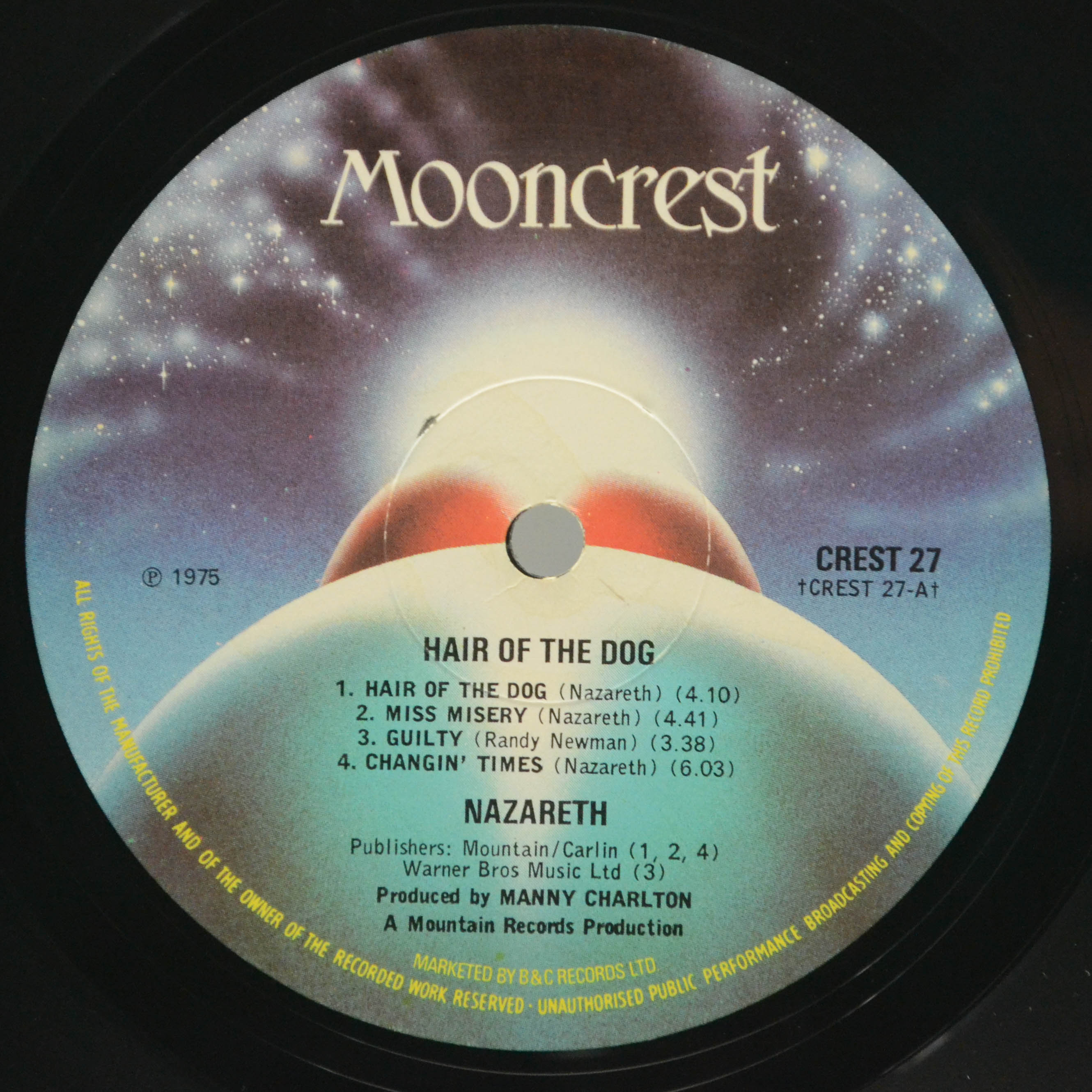 Nazareth — Hair Of The Dog (1-st, UK), 1975