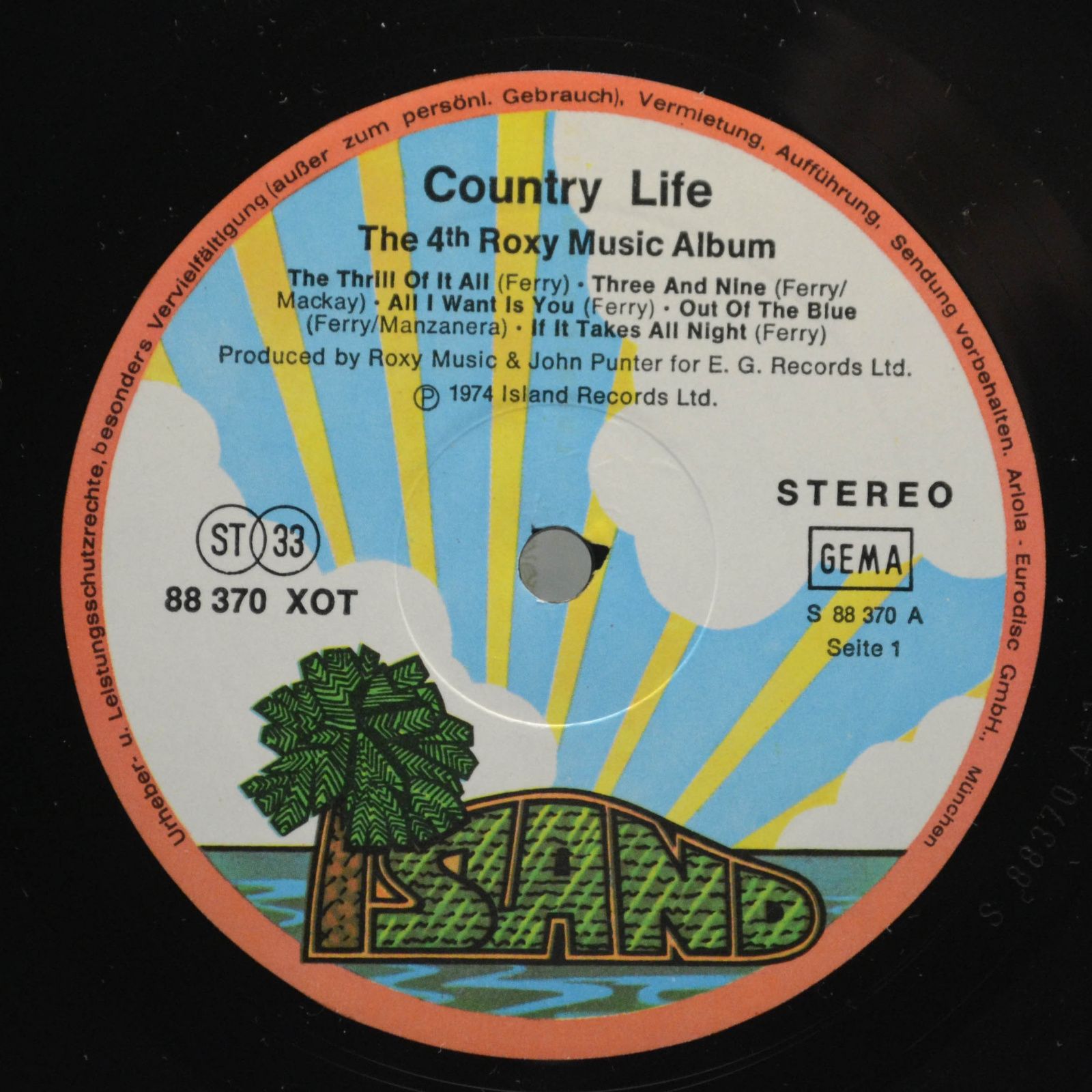 Roxy Music — Country Life (The 4th Roxy Music Album), 1974