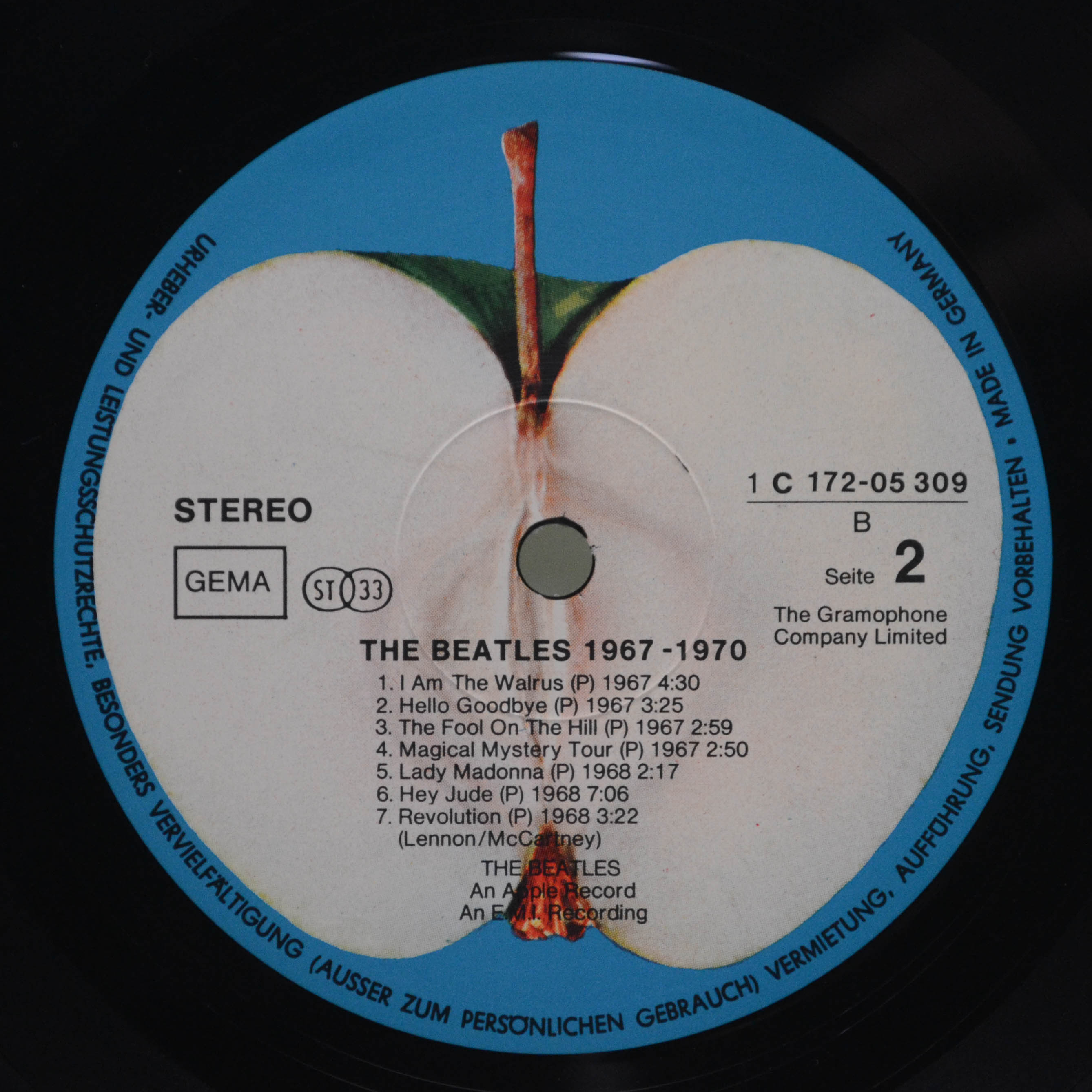 Beatles — 1967-1970 (2LP), 1973