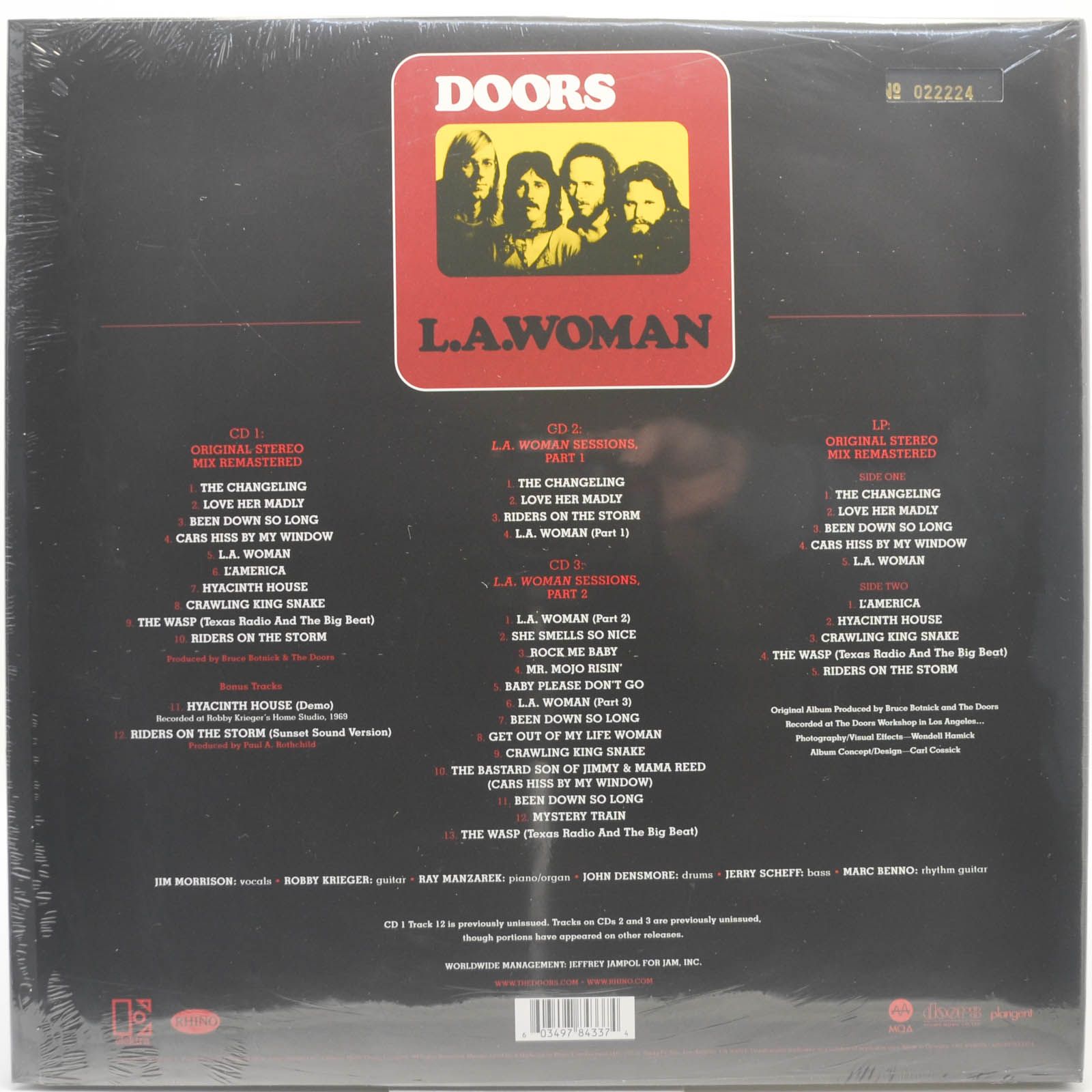 Doors — L.A. Woman (LP+3CD), 1971