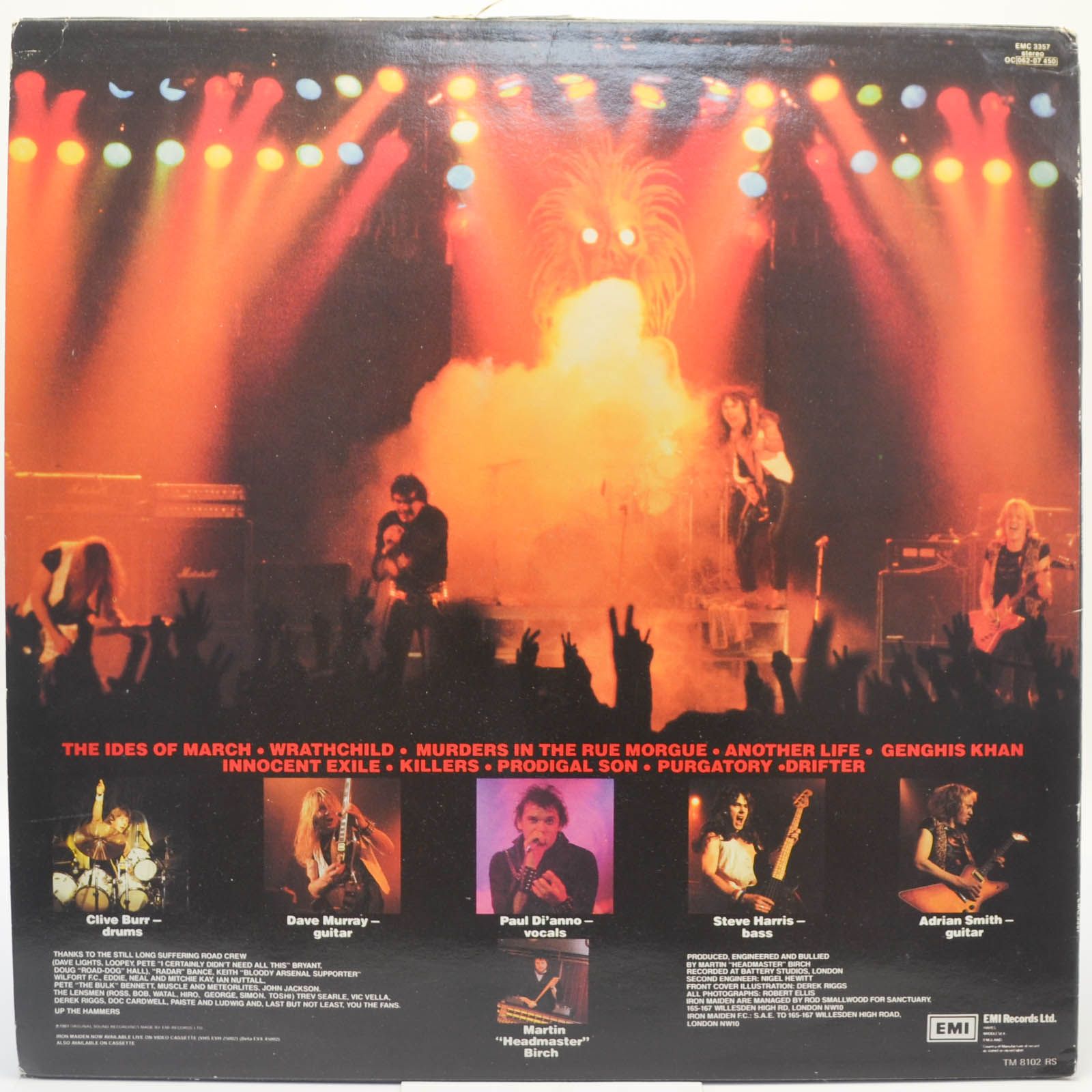 Iron Maiden — Killers (1-st, UK), 1981