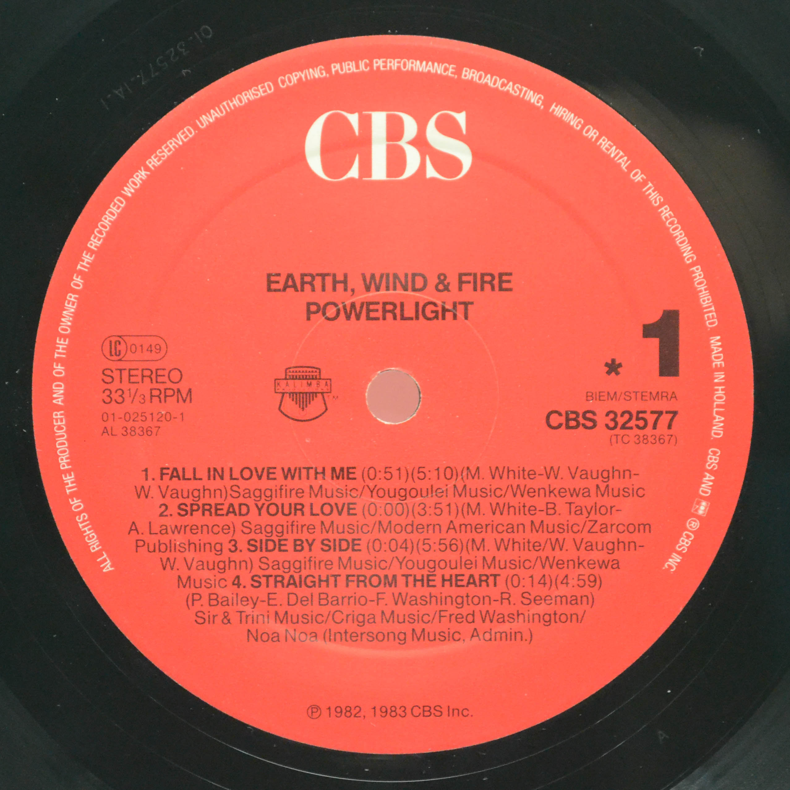 Earth, Wind & Fire — Powerlight, 1983