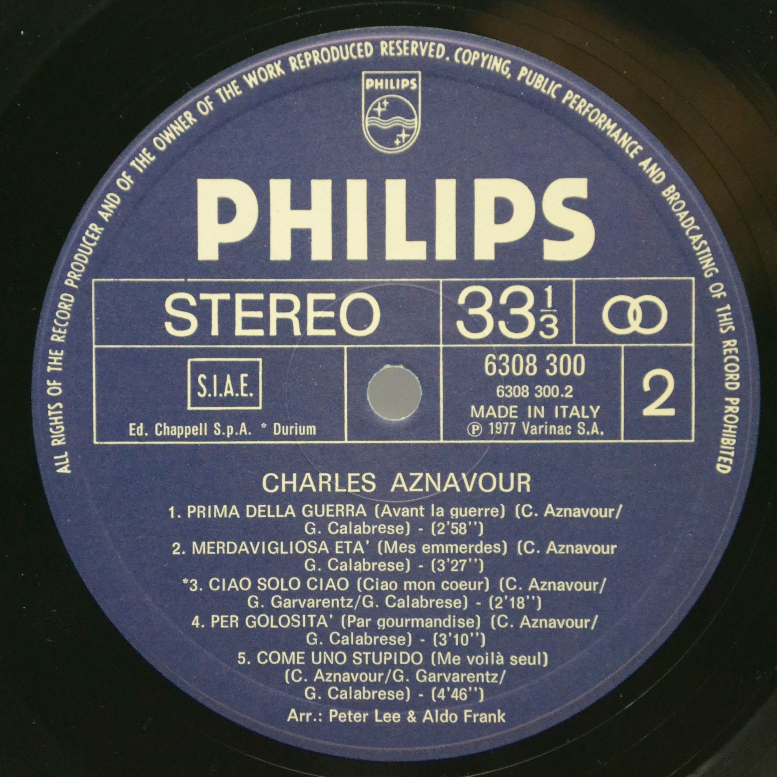 Charles Aznavour — Charles Aznavour, 1978