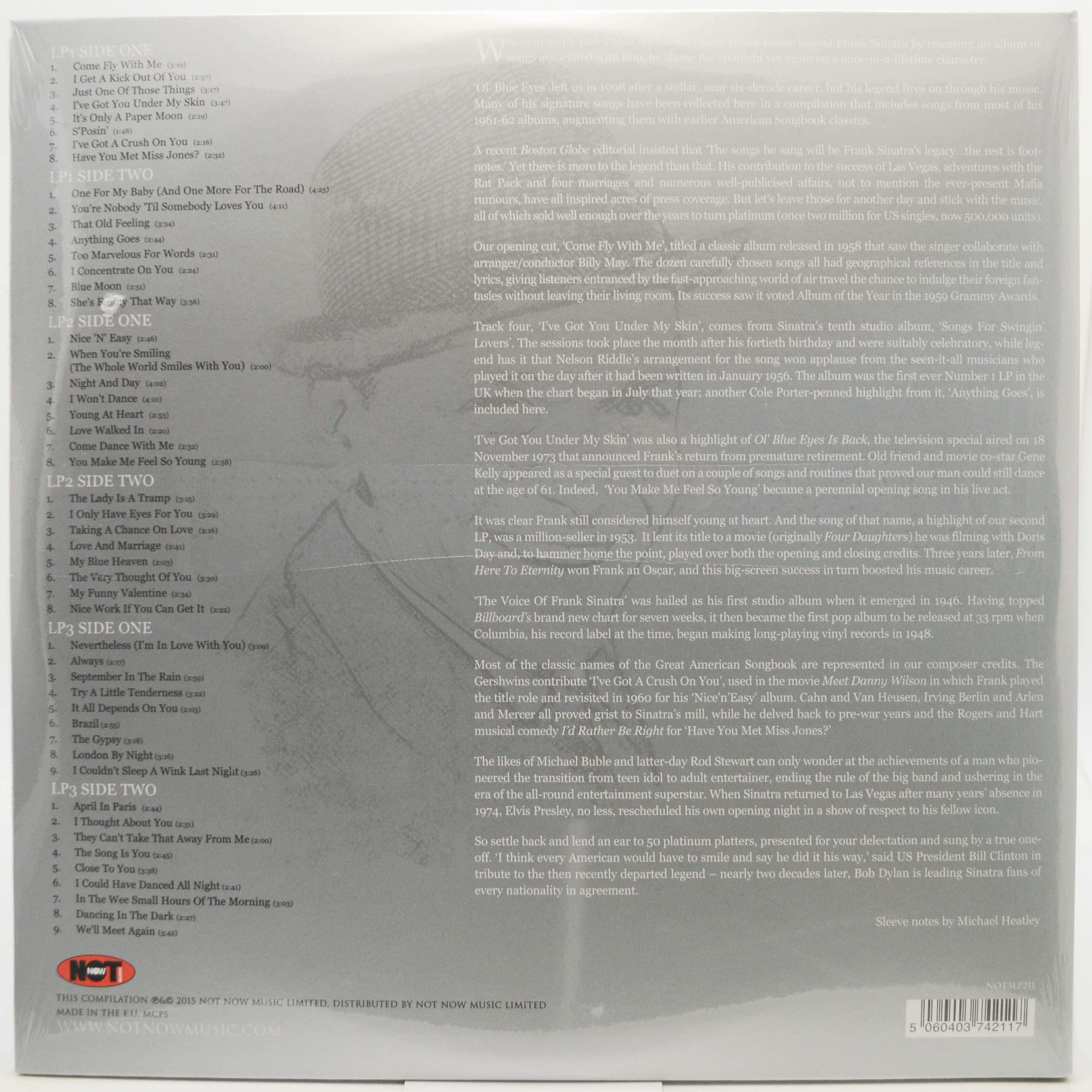 Frank Sinatra — The Platinum Collection (3LP, UK), 2015