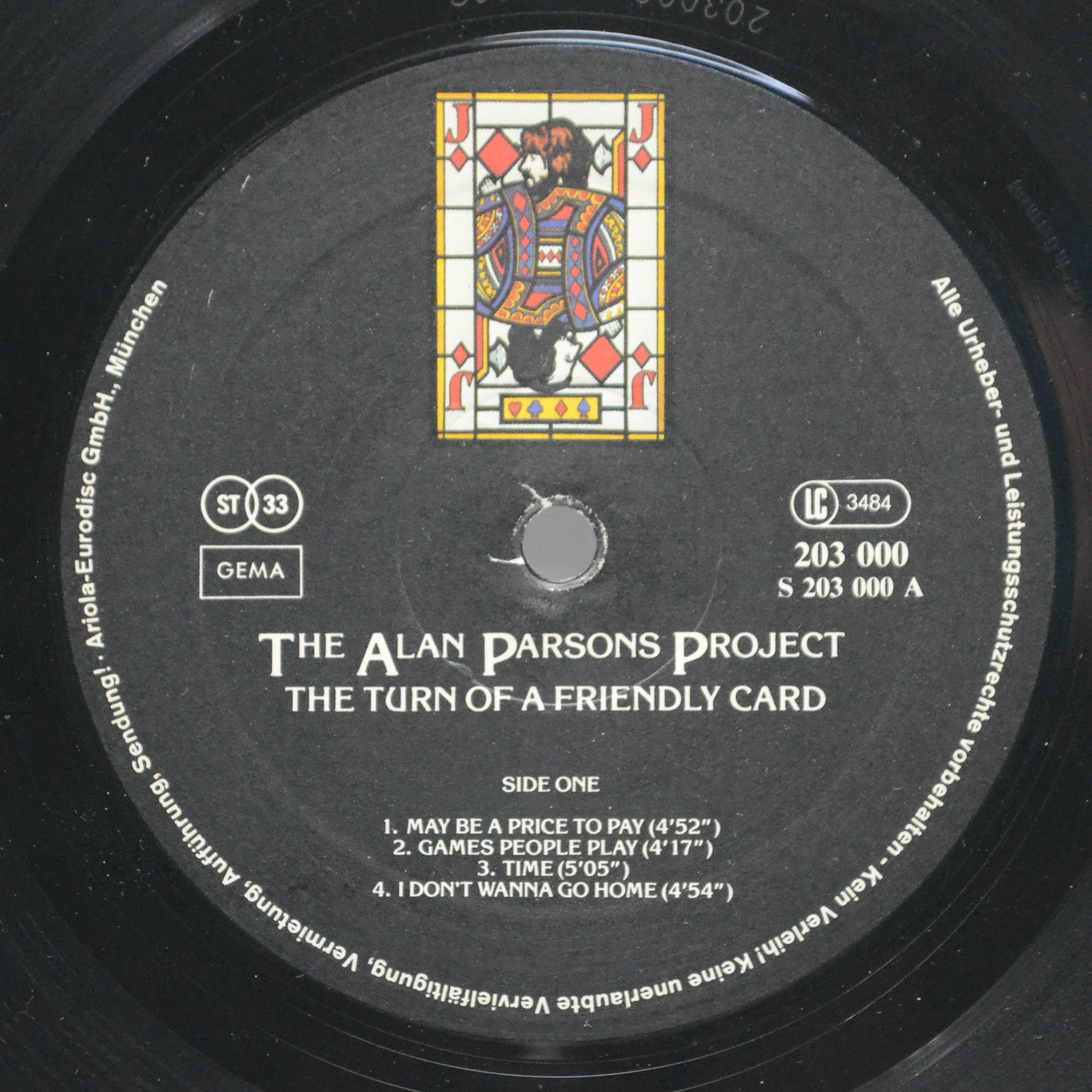 Alan Parsons Project — The Turn Of A Friendly Card, 1981