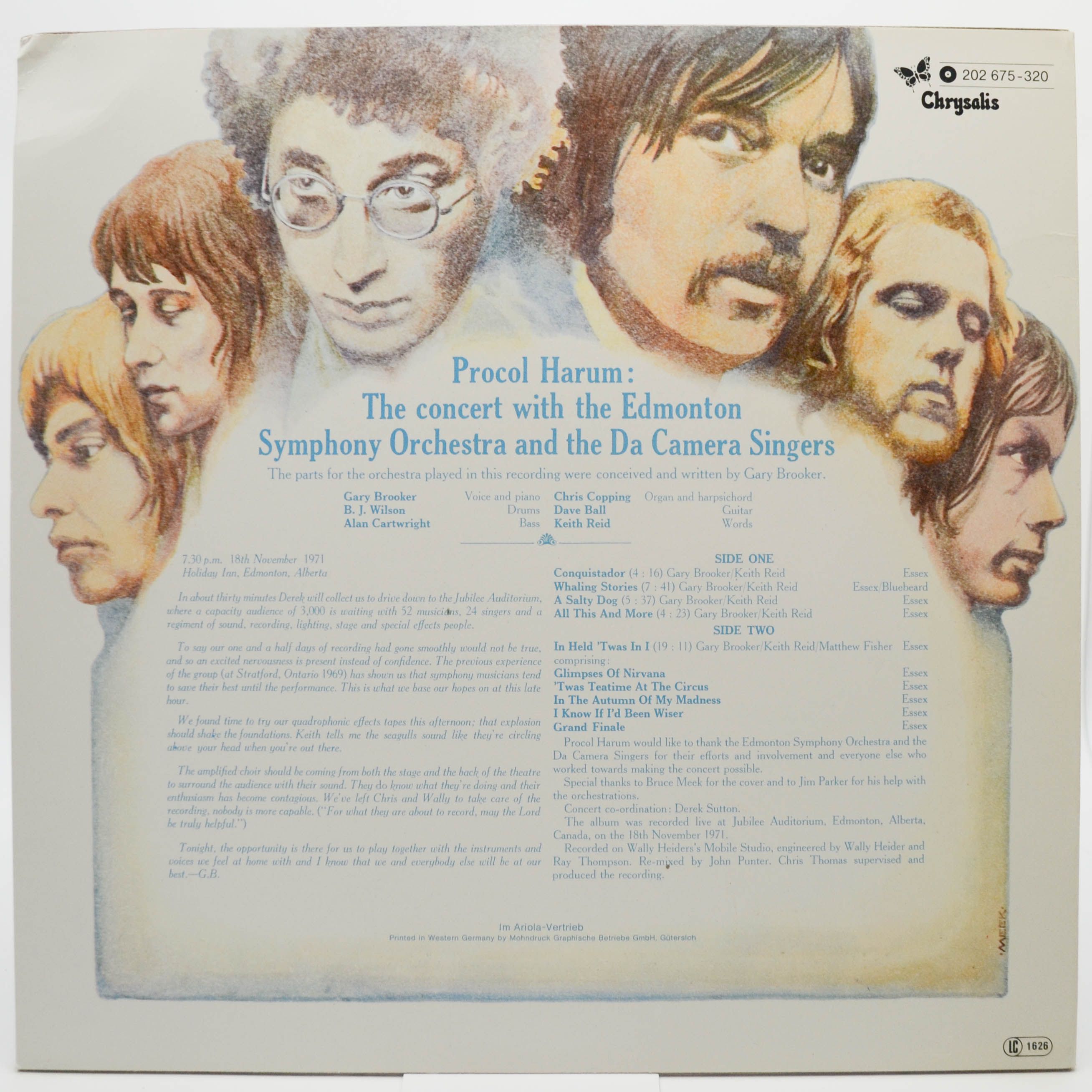 Procol Harum In Concert With The Edmonton Symphony Orchestra — Live, 1972