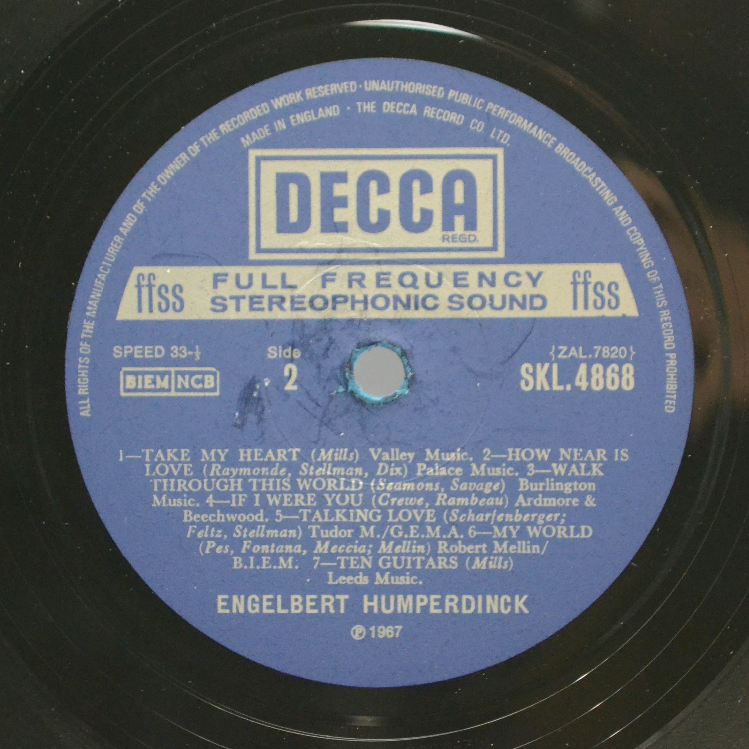 Engelbert Humperdinck — Release Me (UK), 1967