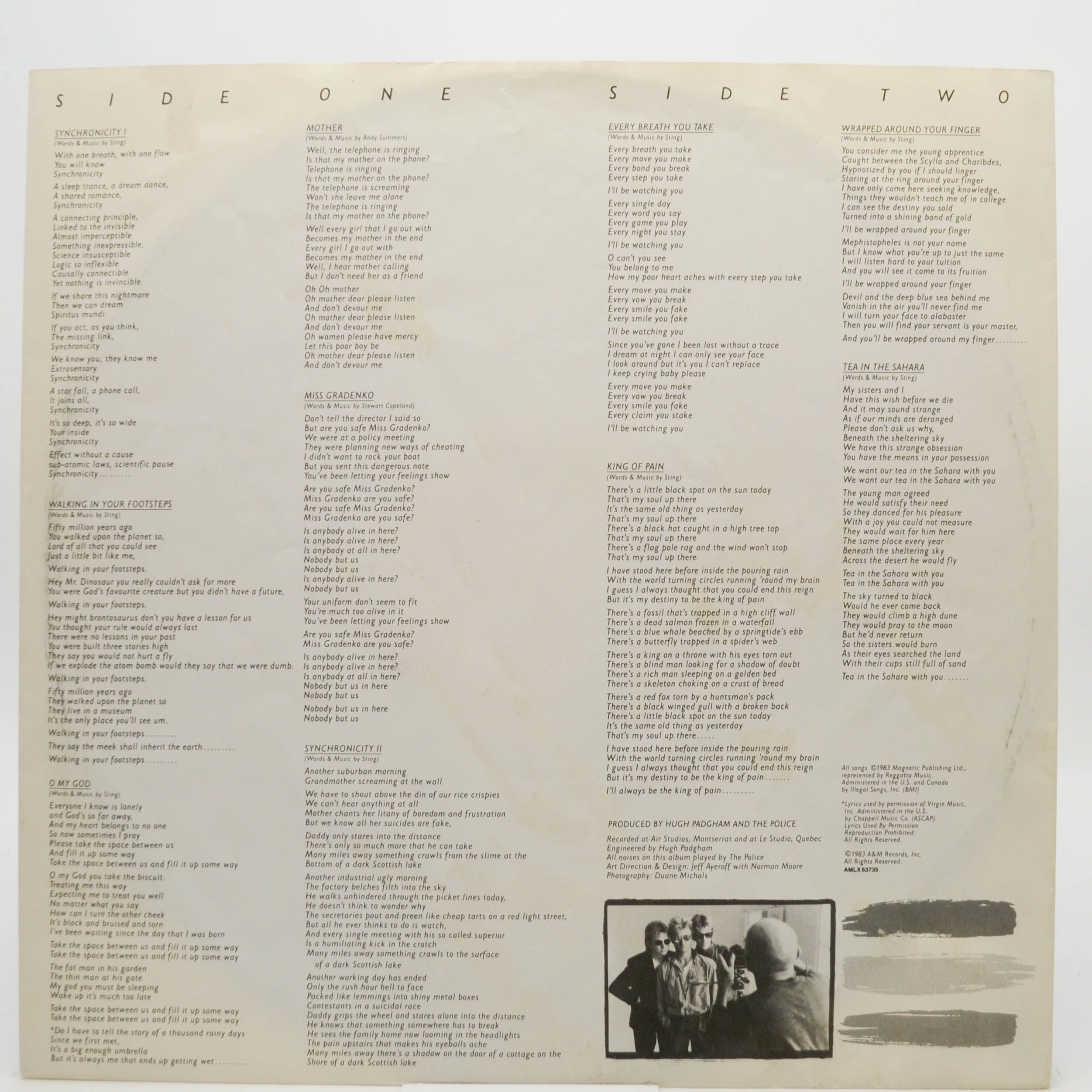 Police — Synchronicity, 1983