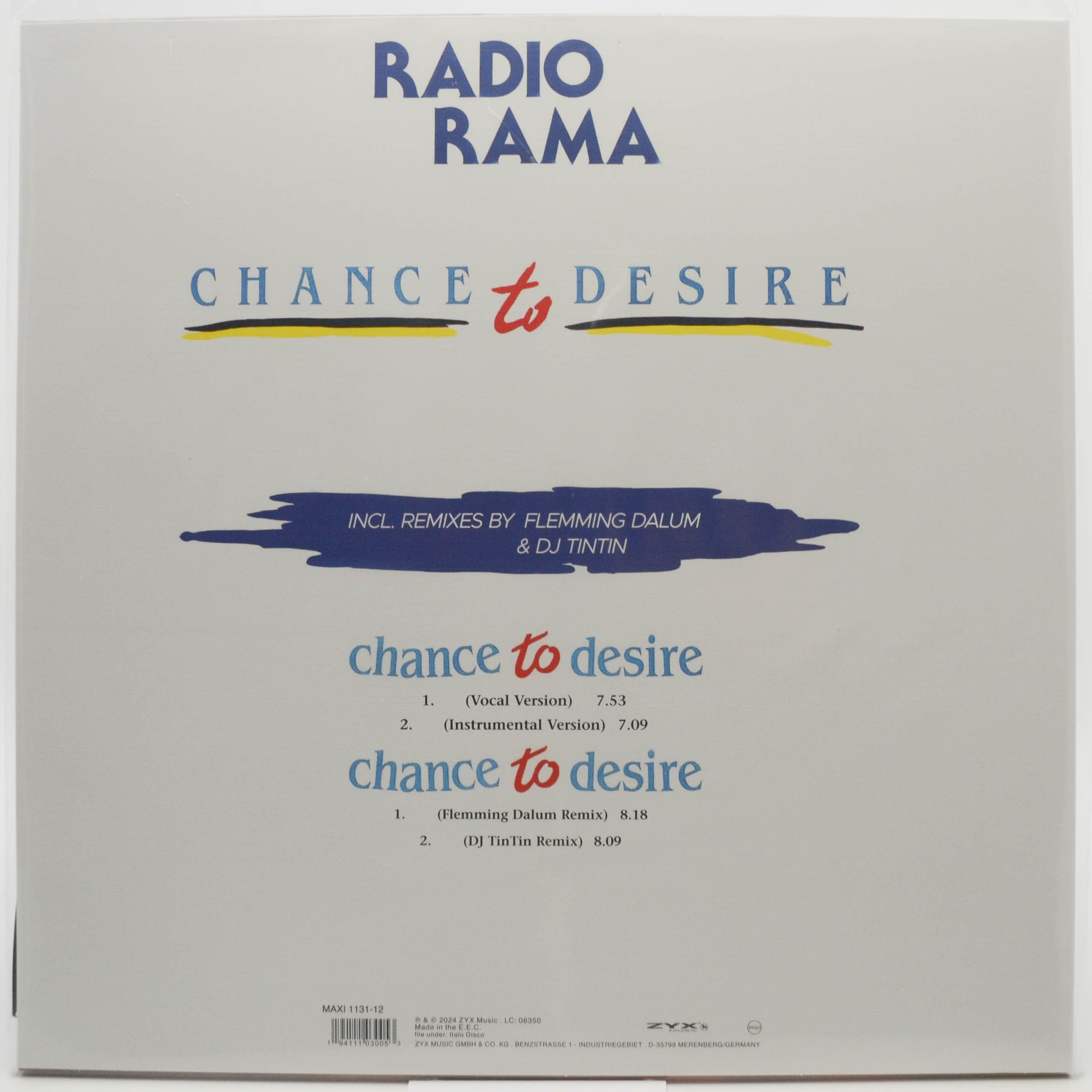 Radiorama — Chance To Desire, 1985