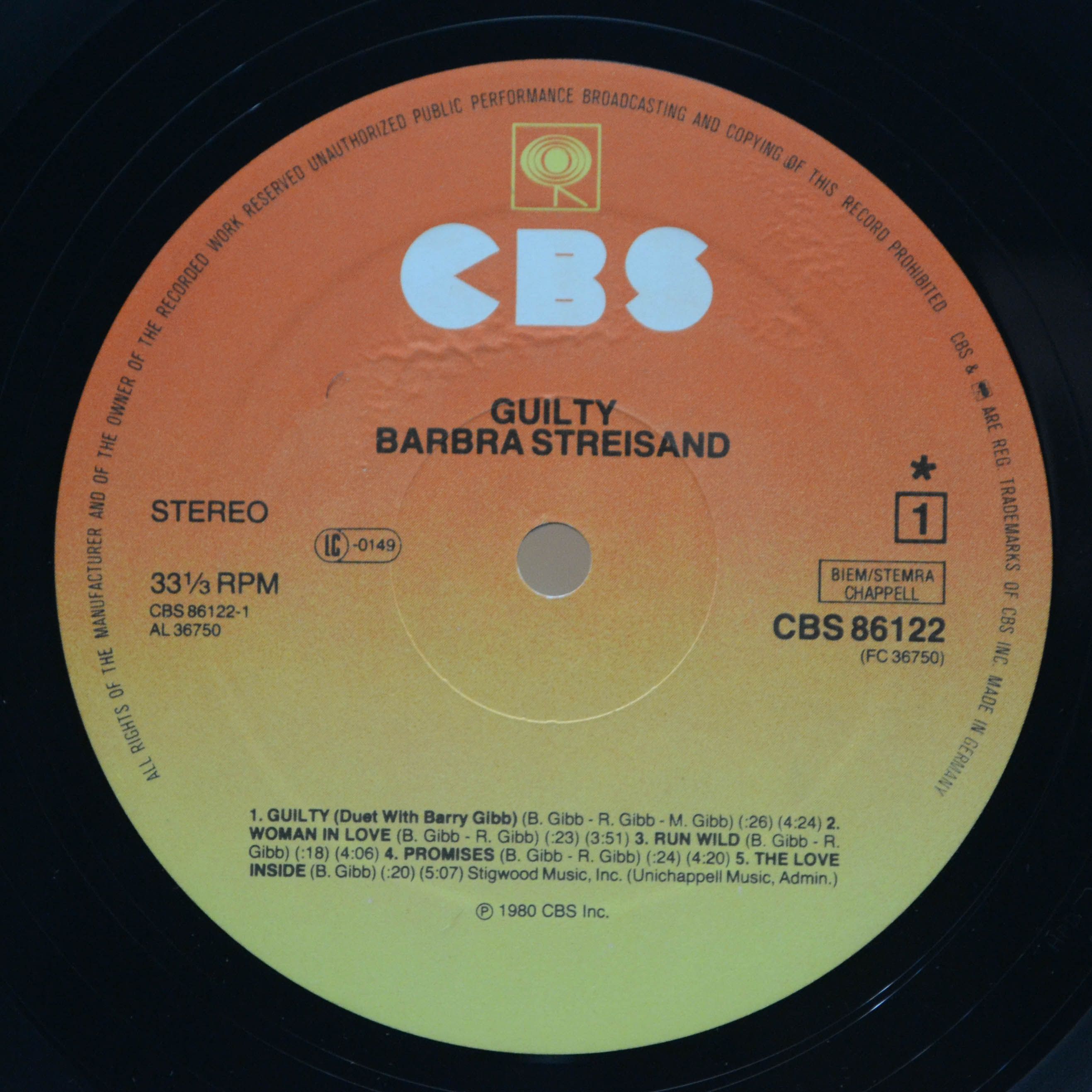 Streisand — Guilty, 1980