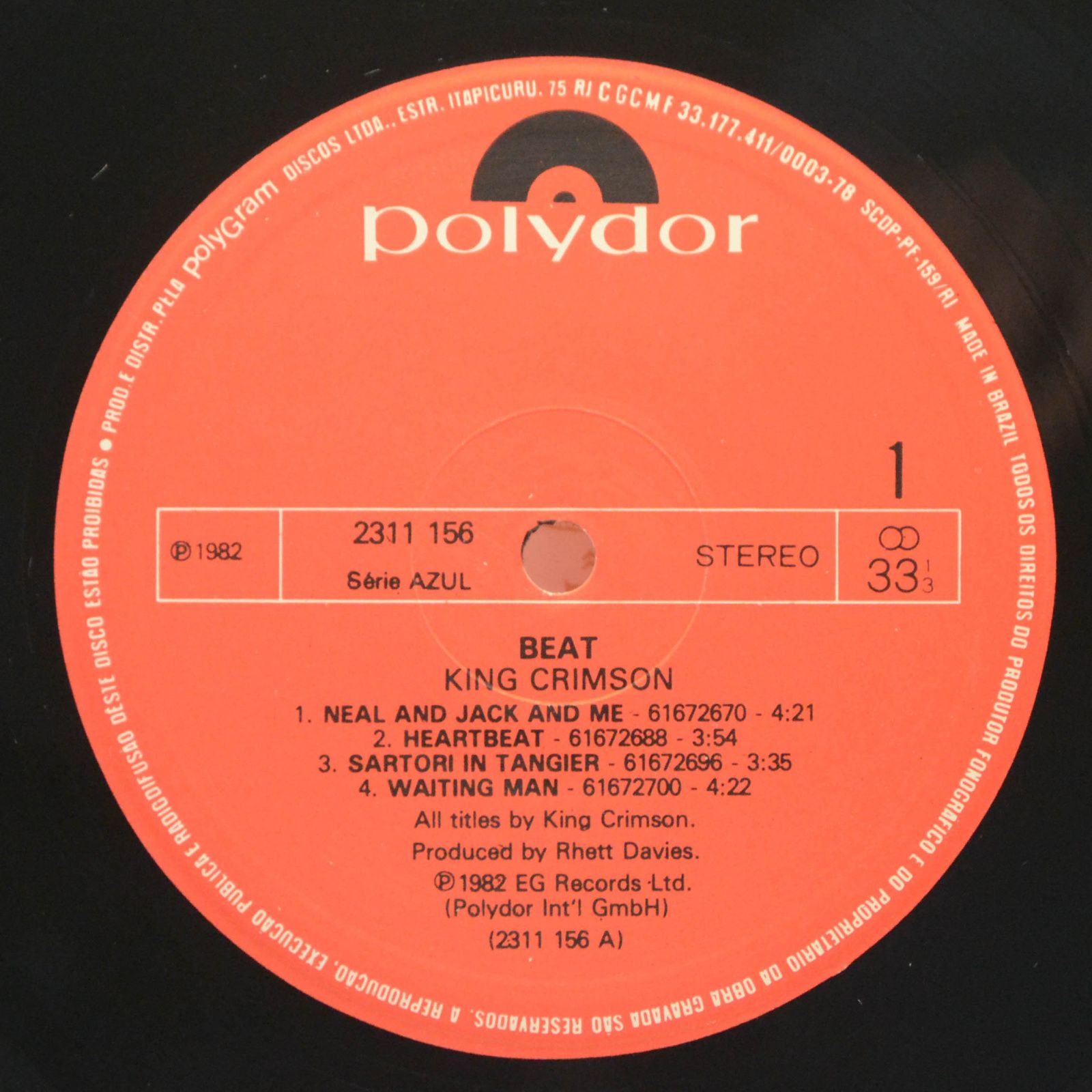 King Crimson — Beat, 1982