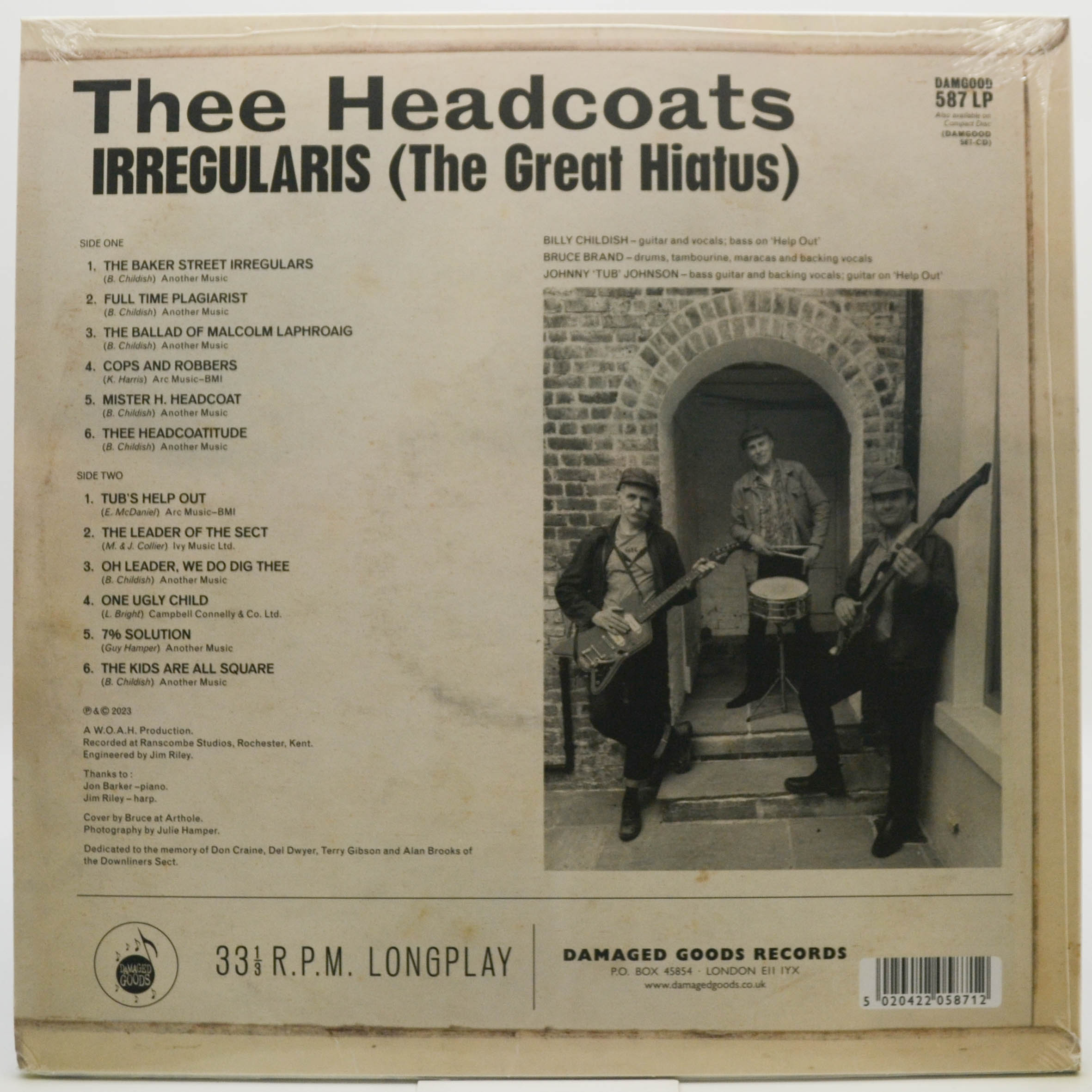 Виниловая пластинка Thee Headcoats — Irregularis (The Great Hiatus) (UK), 2023