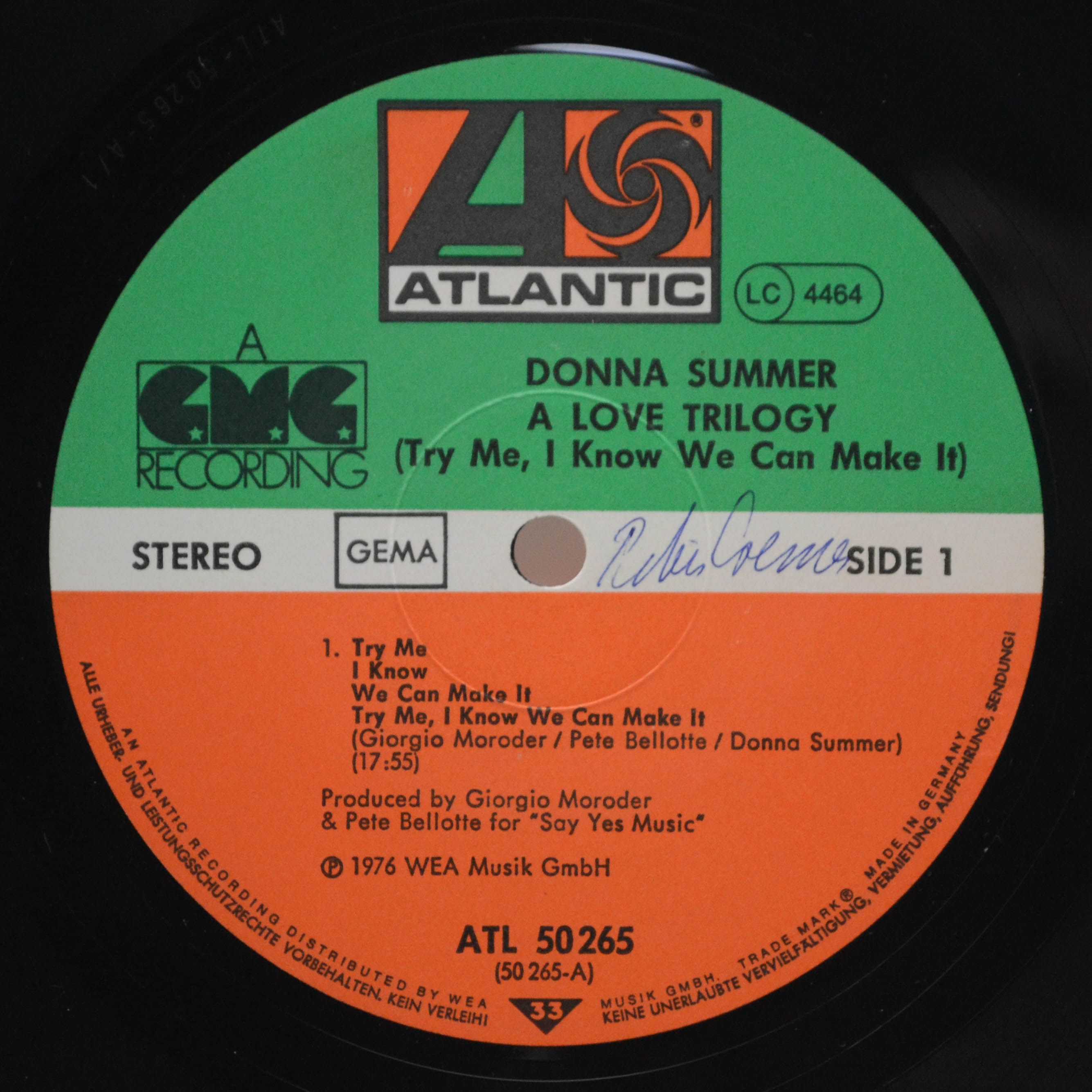 Donna Summer — A Love Trilogy, 1976