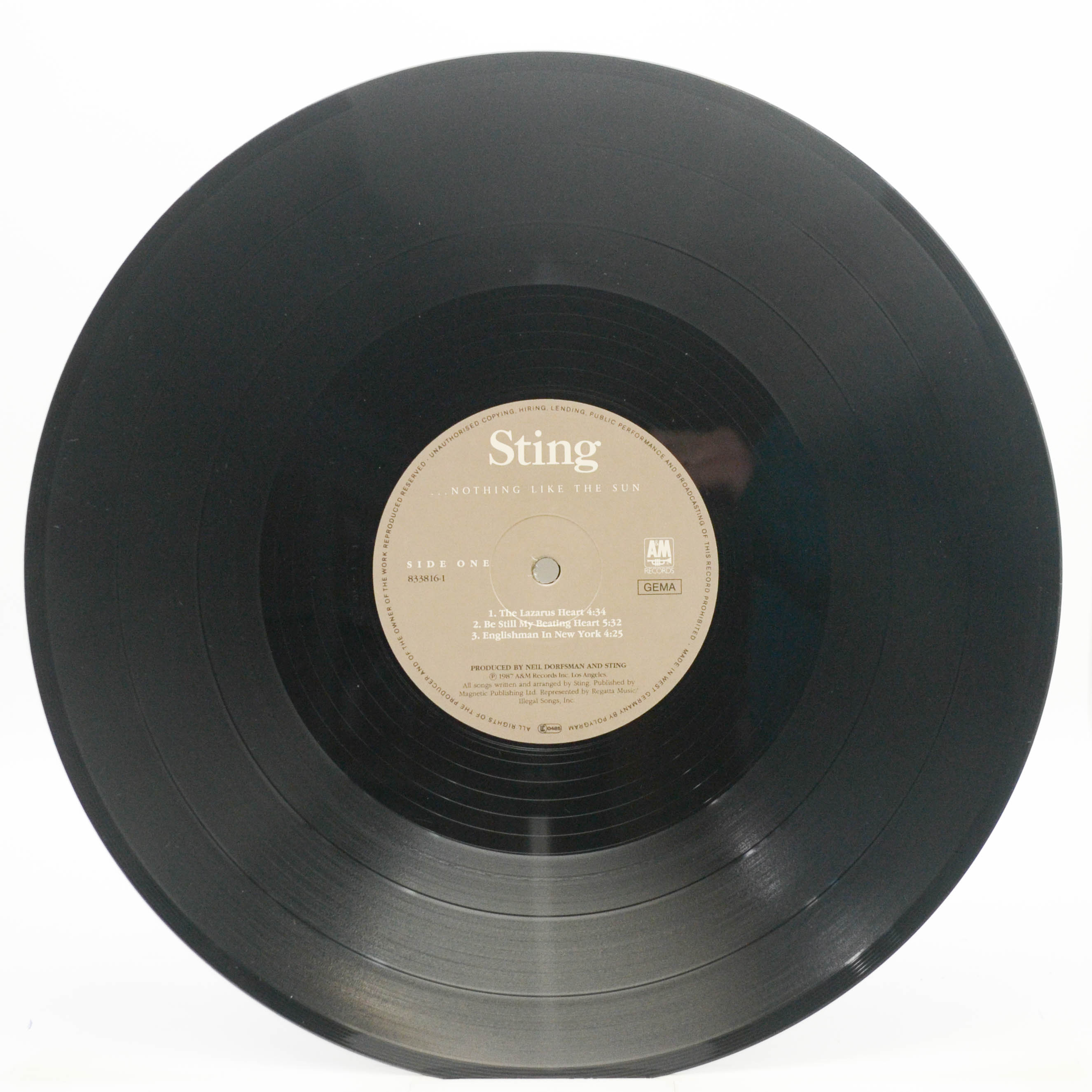 Sting — ...Nothing Like The Sun (2LP), 1987