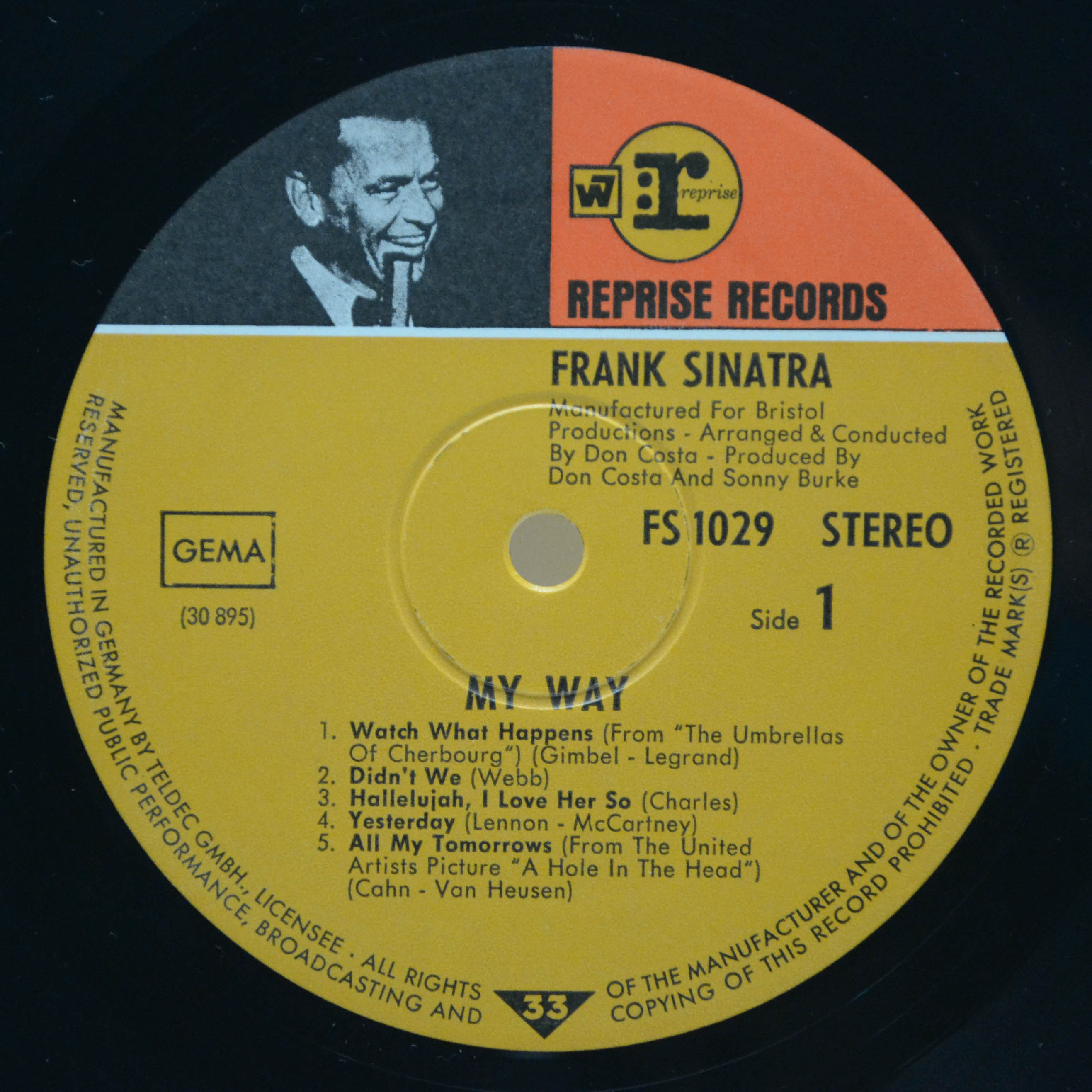 Frank Sinatra — My Way, 1969