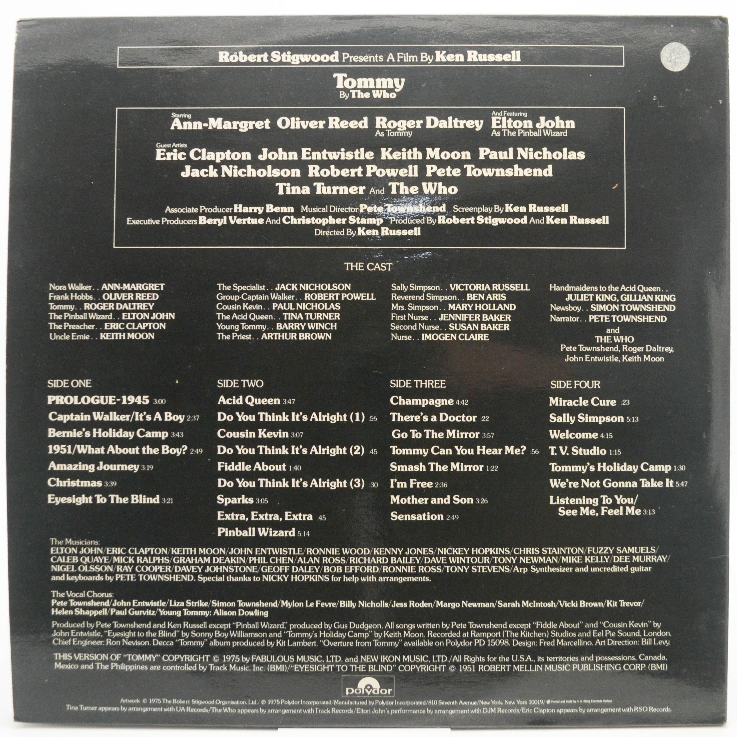 Виниловая пластинка Various — Tommy (Original Soundtrack Recording) (2LP), 1975