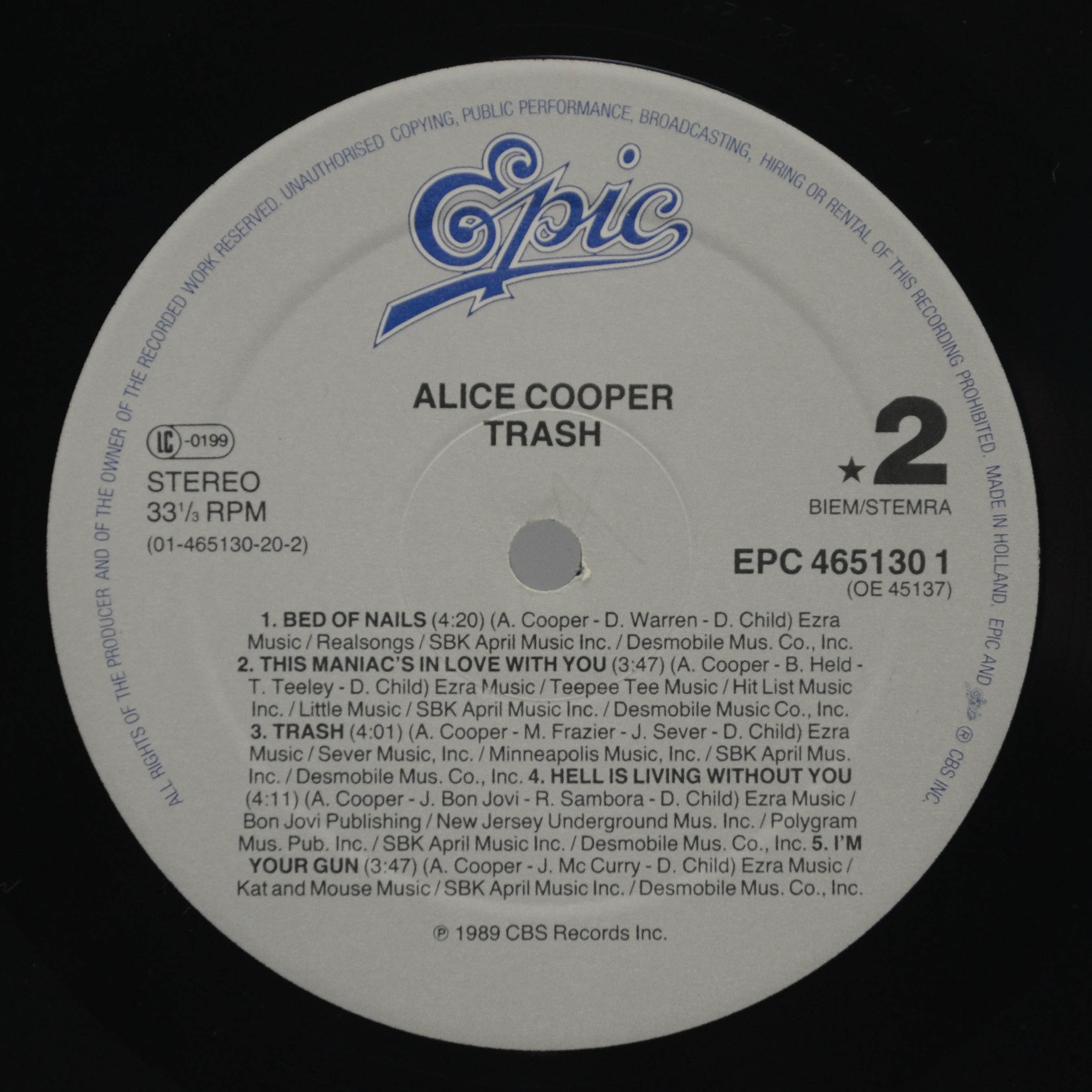 Alice Cooper — Trash, 1989