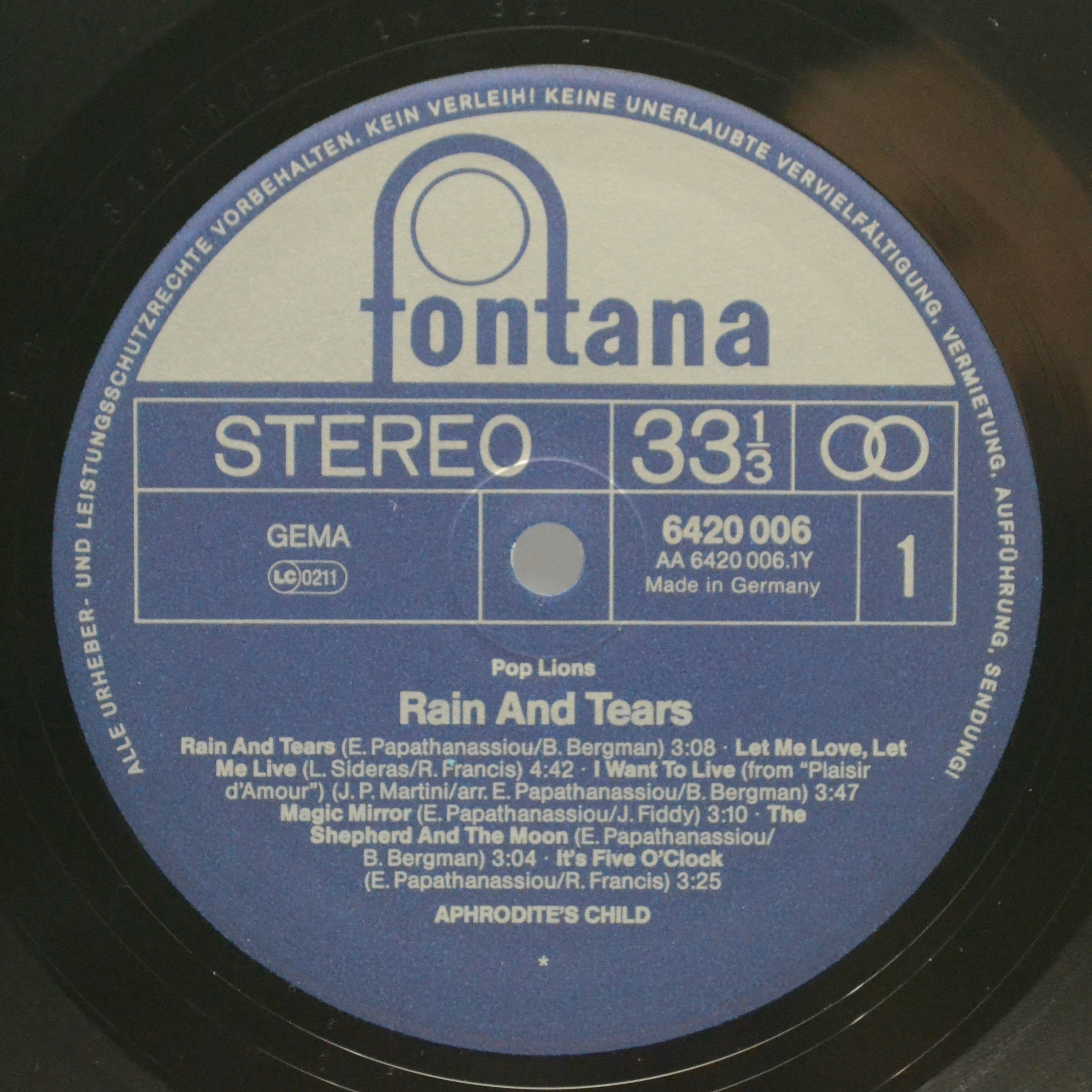 Aphrodite's Child — Rain And Tears, 1979