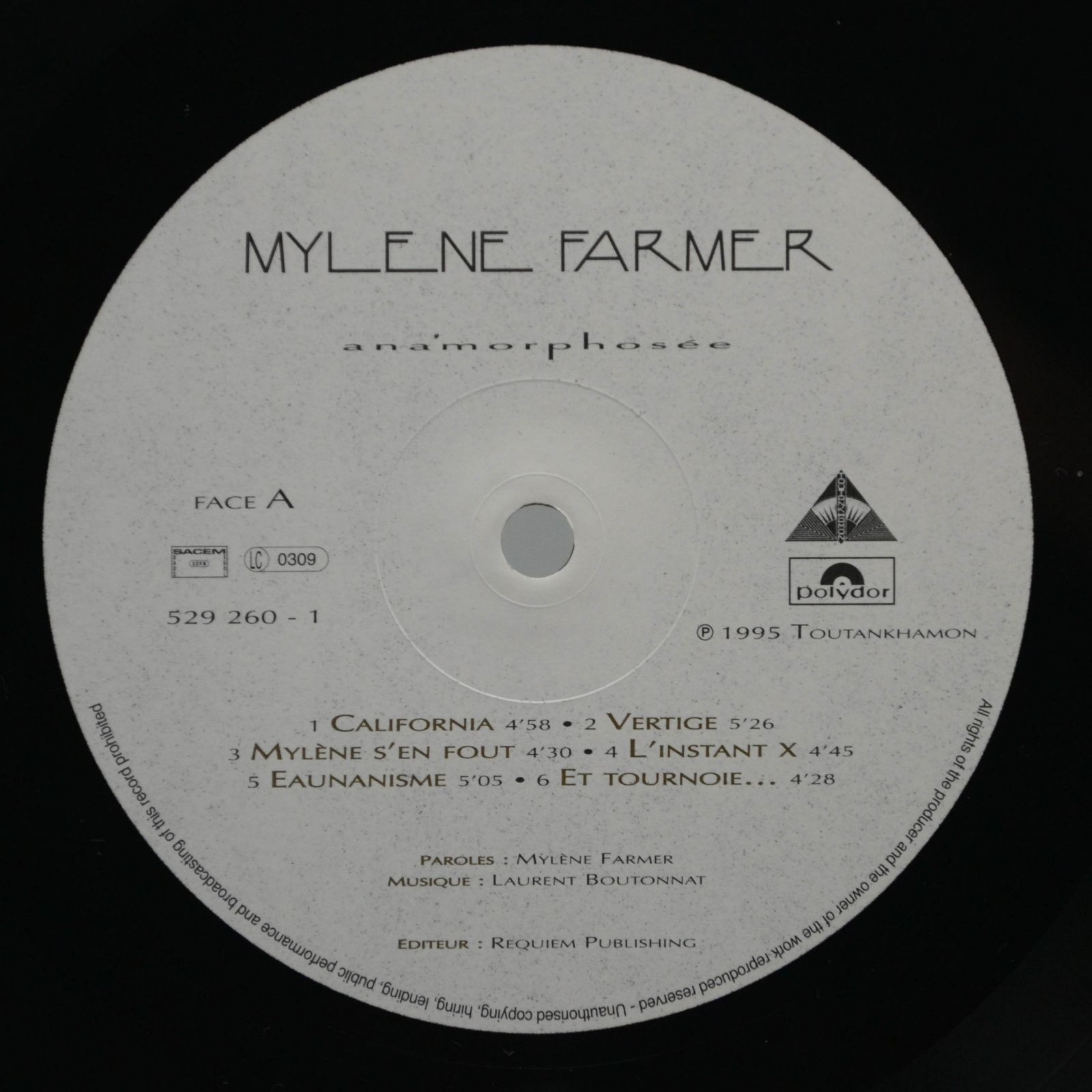 Mylene Farmer — Anamorphosée (1-st, France), 1995