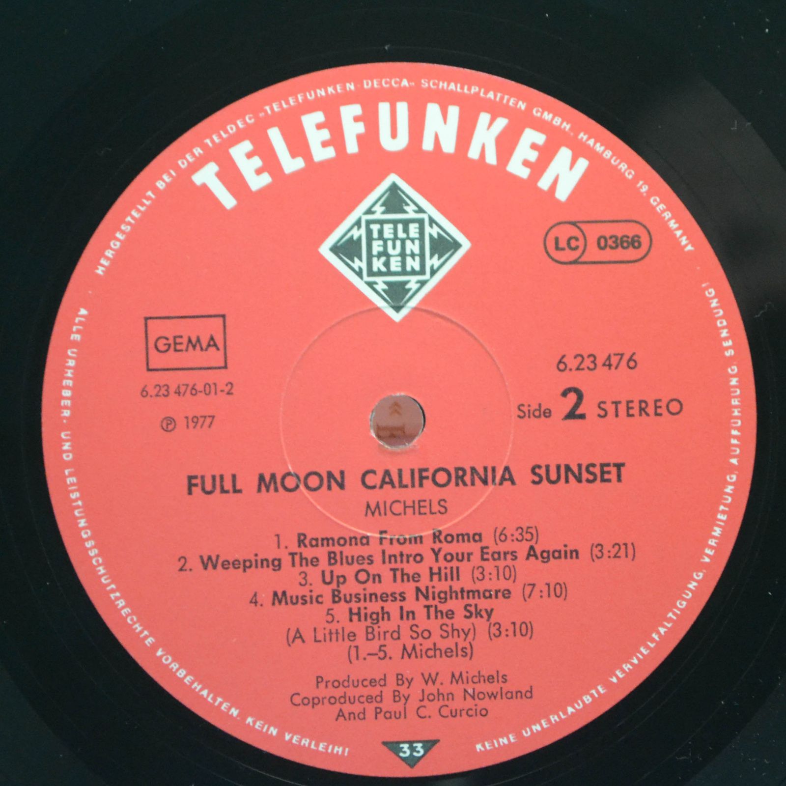 Michels — Full Moon California Sunset, 1978