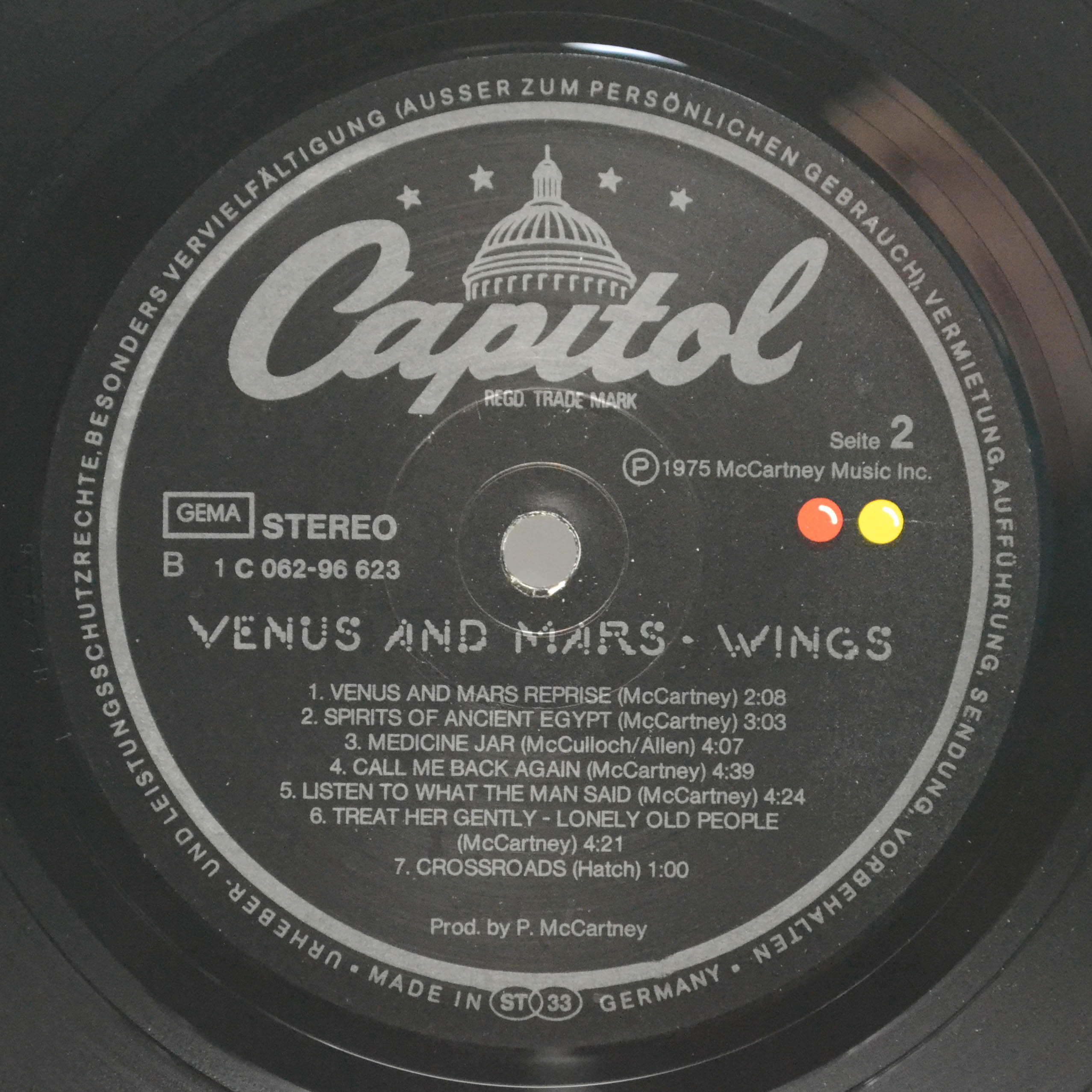 Wings — Venus And Mars (2 posters, 2 stickers), 1975
