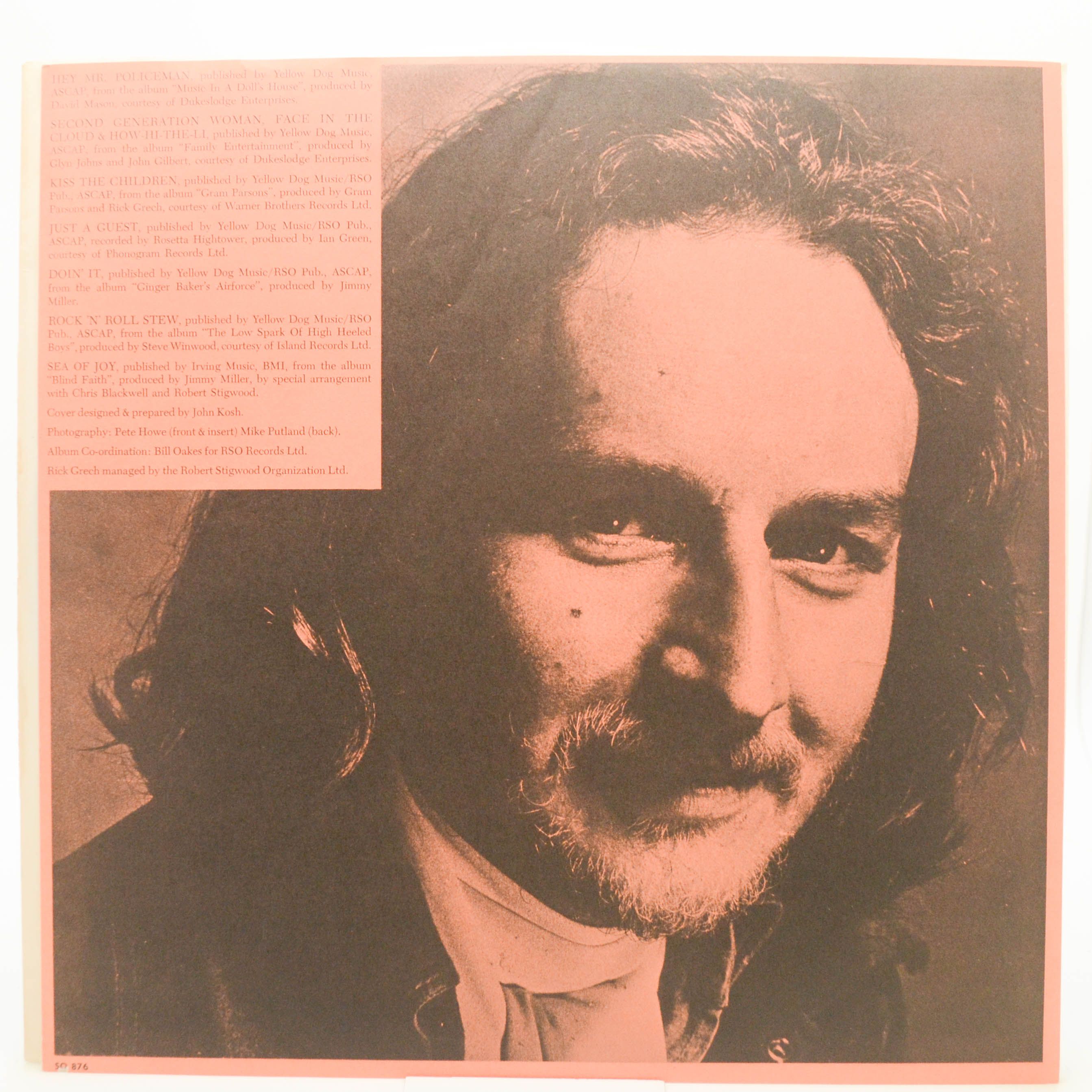 Виниловая пластинка Rick Grech — The Last Five Years (USA), 1973