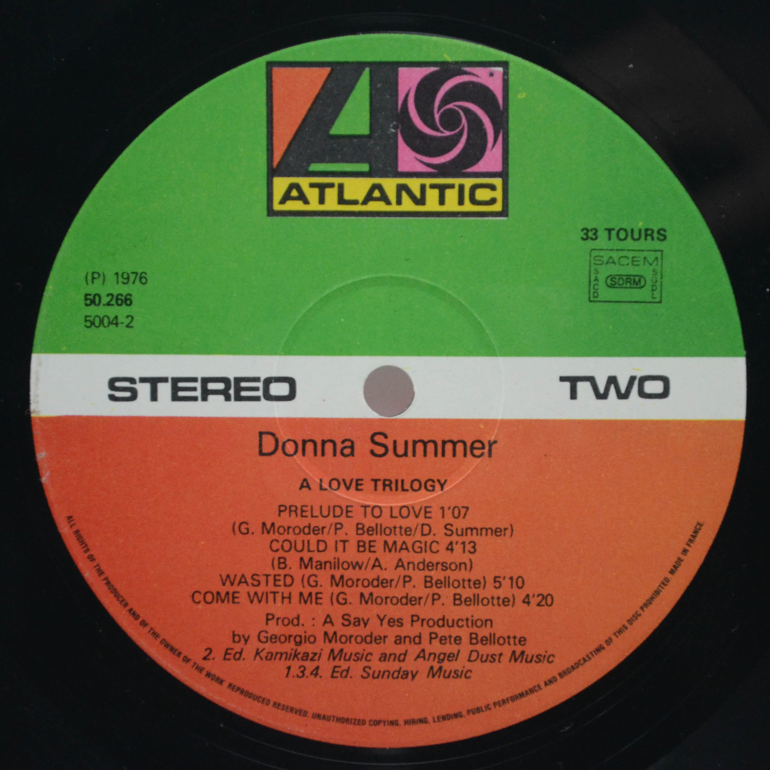 Donna Summer — A Love Trilogy, 1976