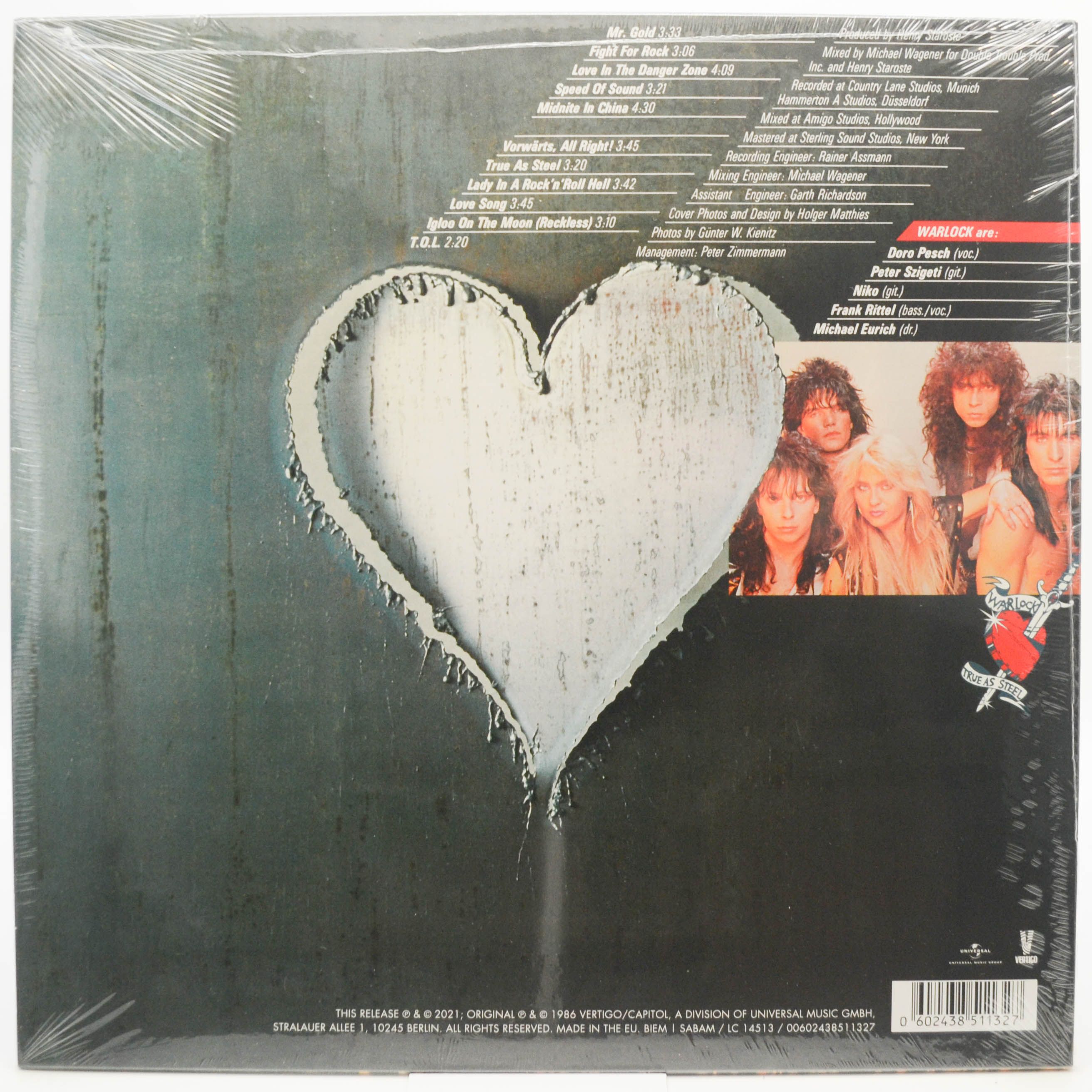 Warlock — True As Steel, 1986