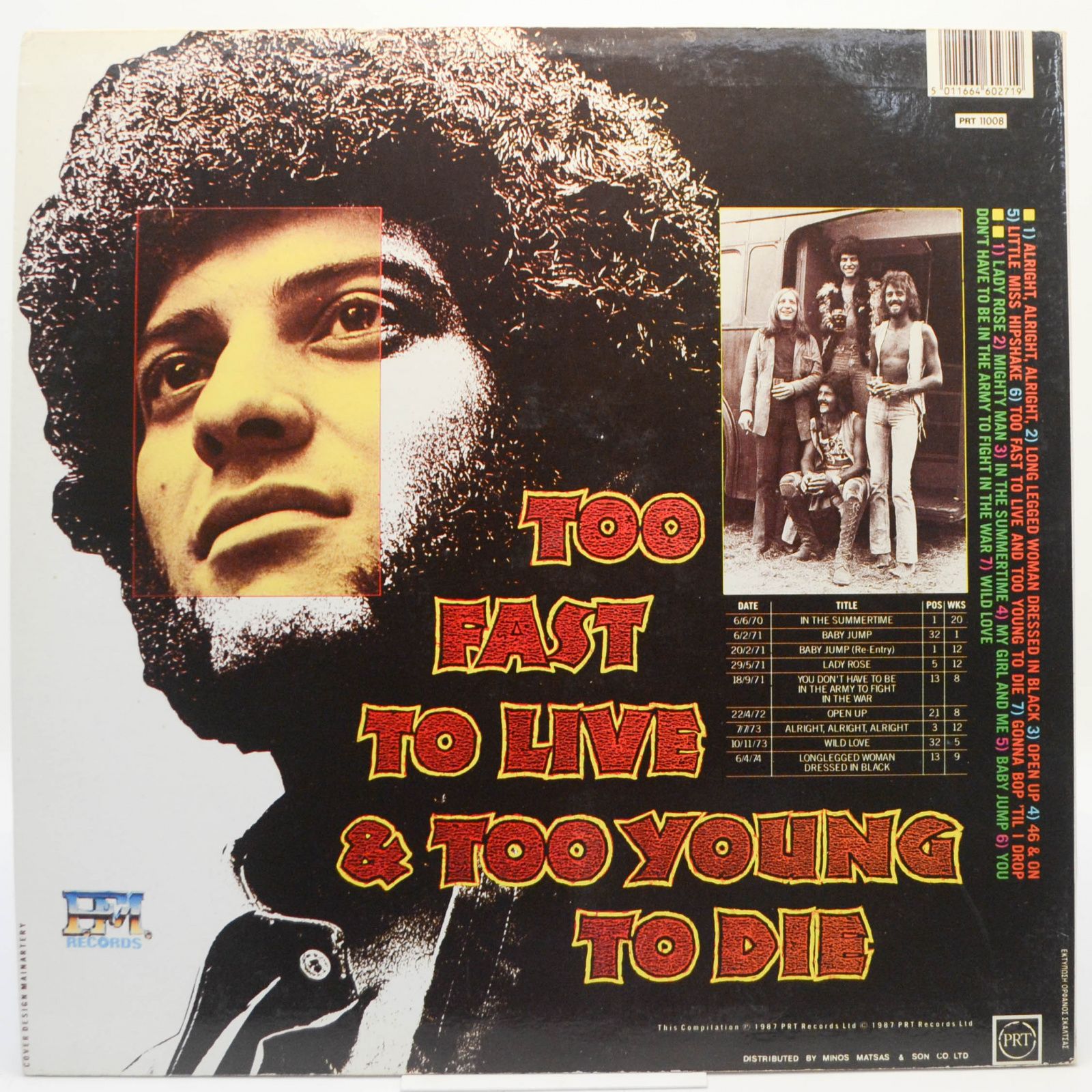 Mungo Jerry — Too Fast To Live & Too Young To Die, 1988