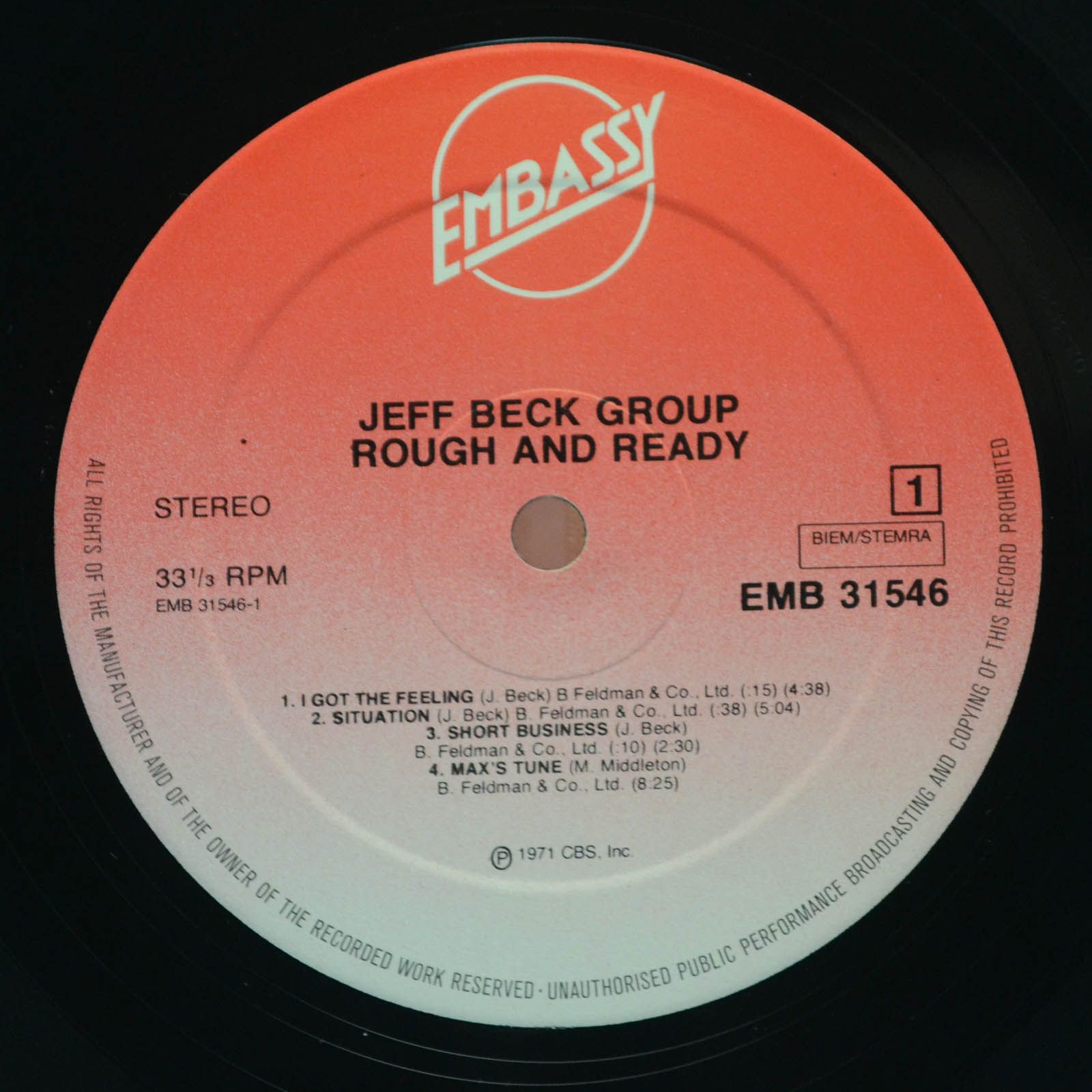 Jeff Beck Group — Rough And Ready, 1971