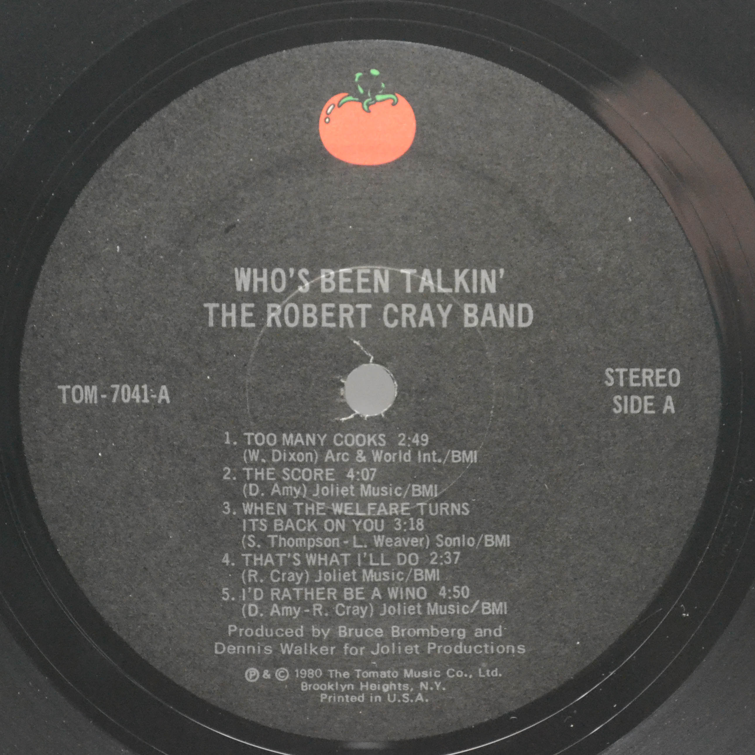 Robert Cray Band — Who's Been Talkin' (USA), 1980