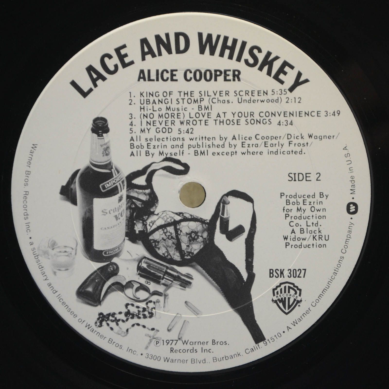 Alice Cooper — Lace And Whiskey (USA), 1977
