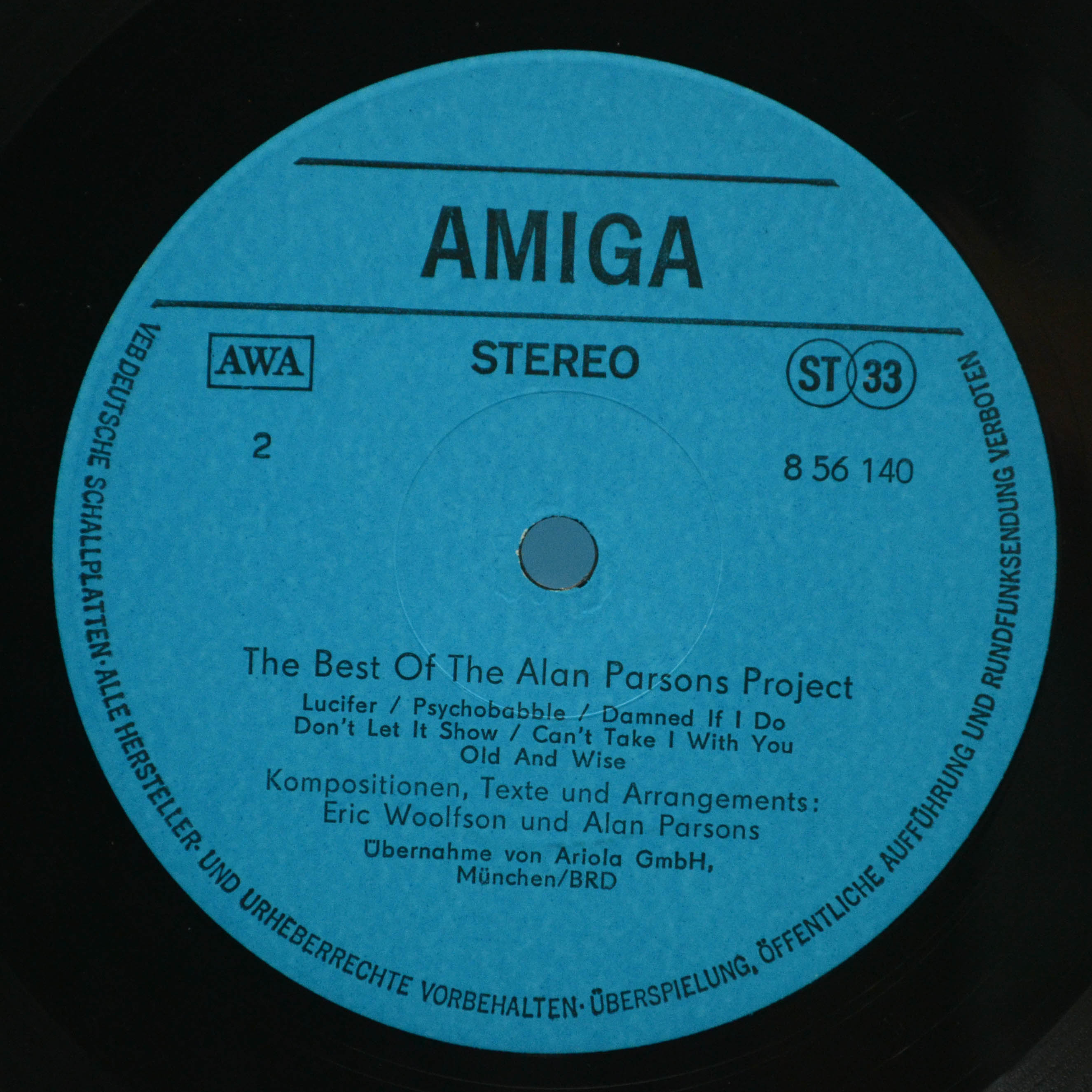 Alan Parsons Project — The Best Of The Alan Parsons Project, 1986