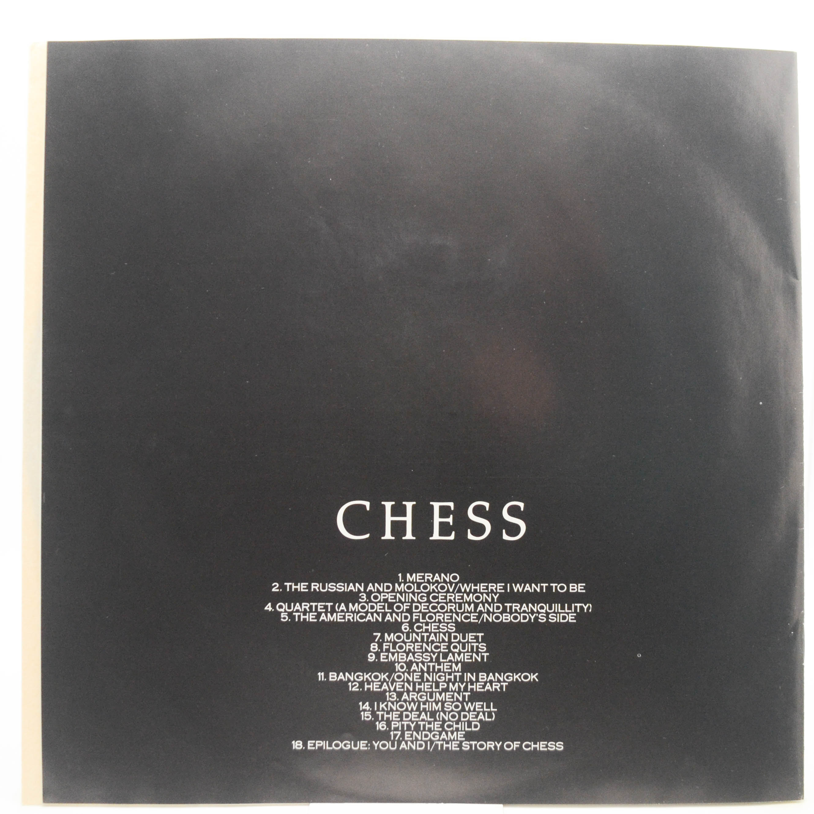 Виниловая пластинка Benny Andersson, Tim Rice, Björn Ulvaeus — Chess (2LP, booklet), 1984