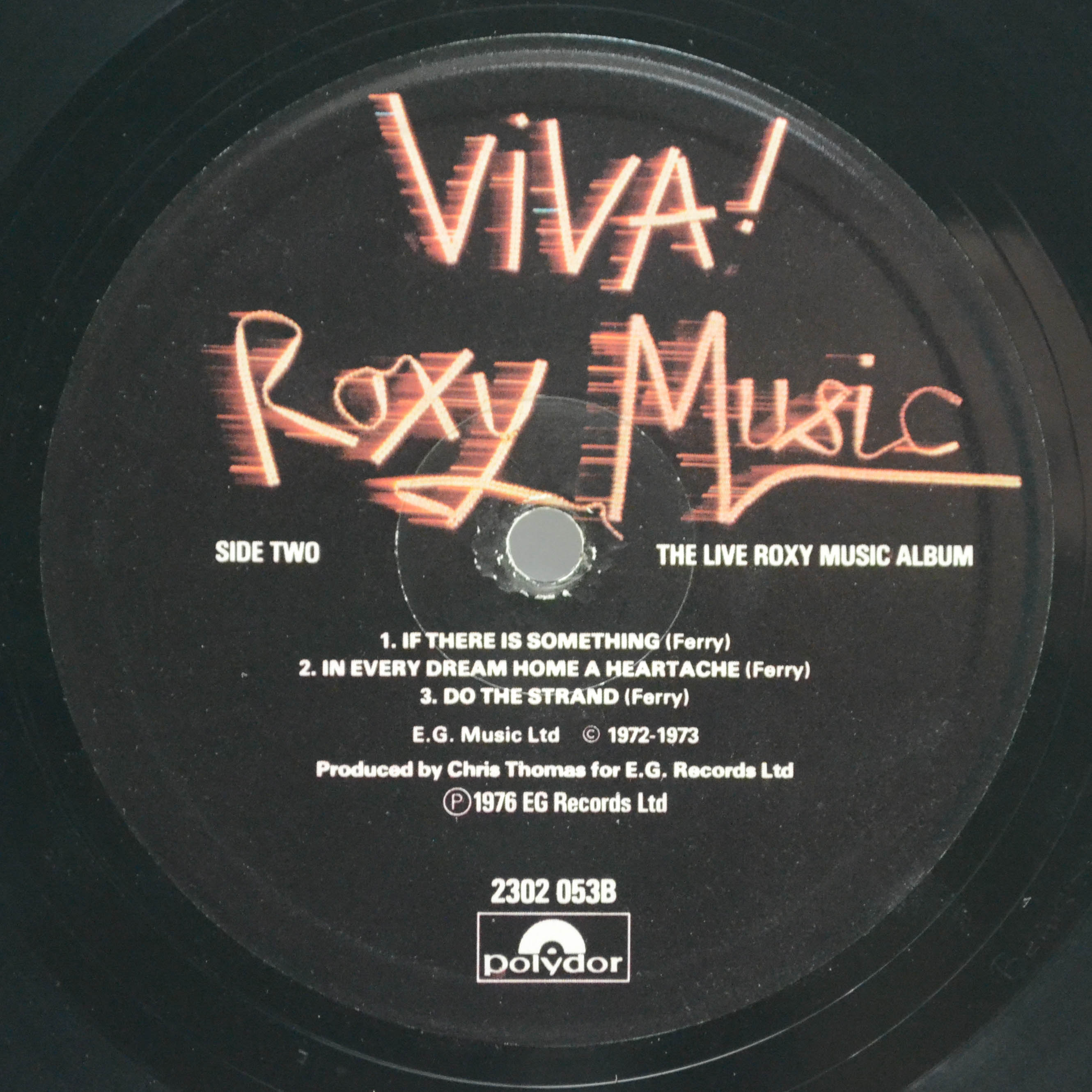 Roxy Music — Viva ! The Live Roxy Music Album (1-st, UK), 1977