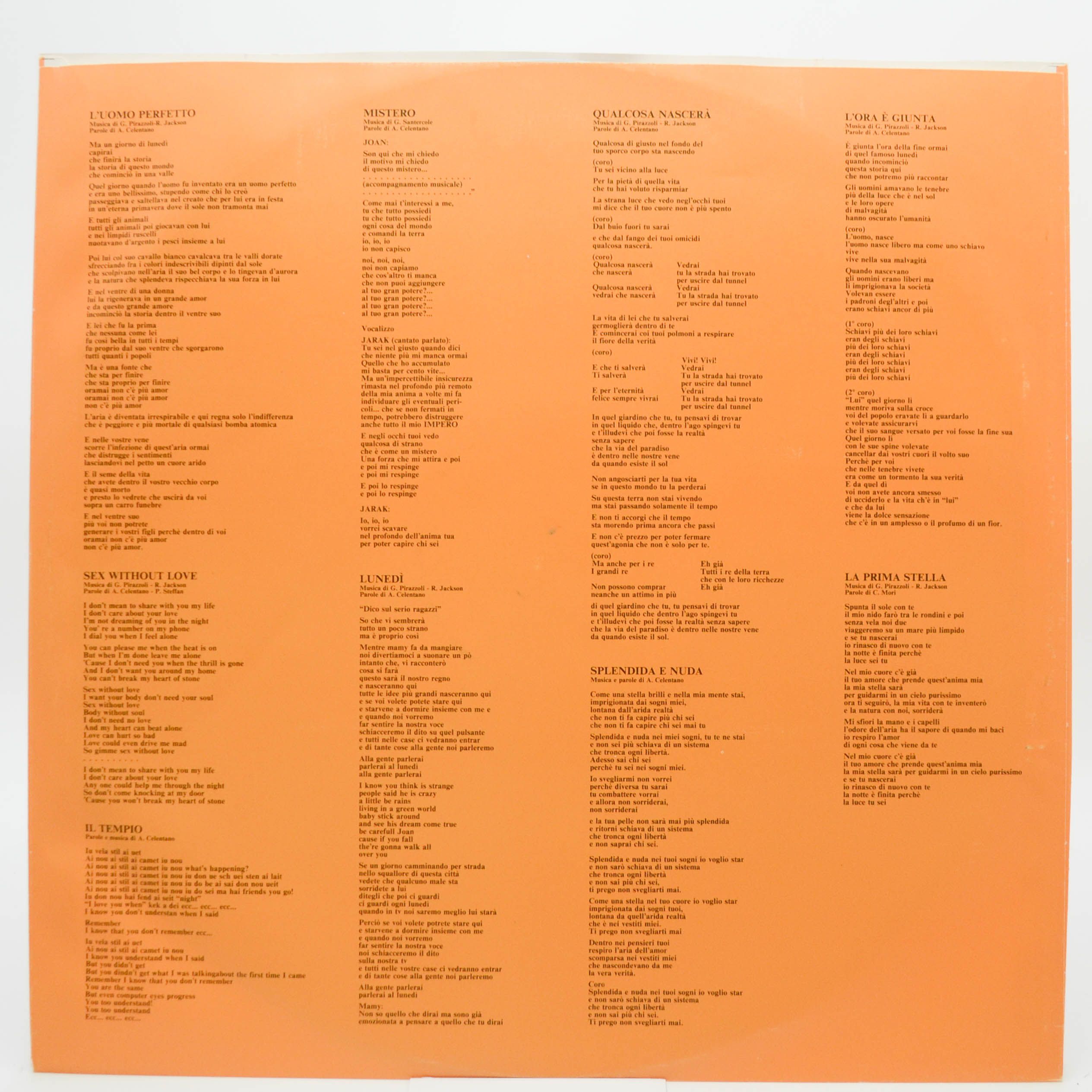 Adriano Celentano — Joan Lui (1-st, Italy, Clan, poster), 1985