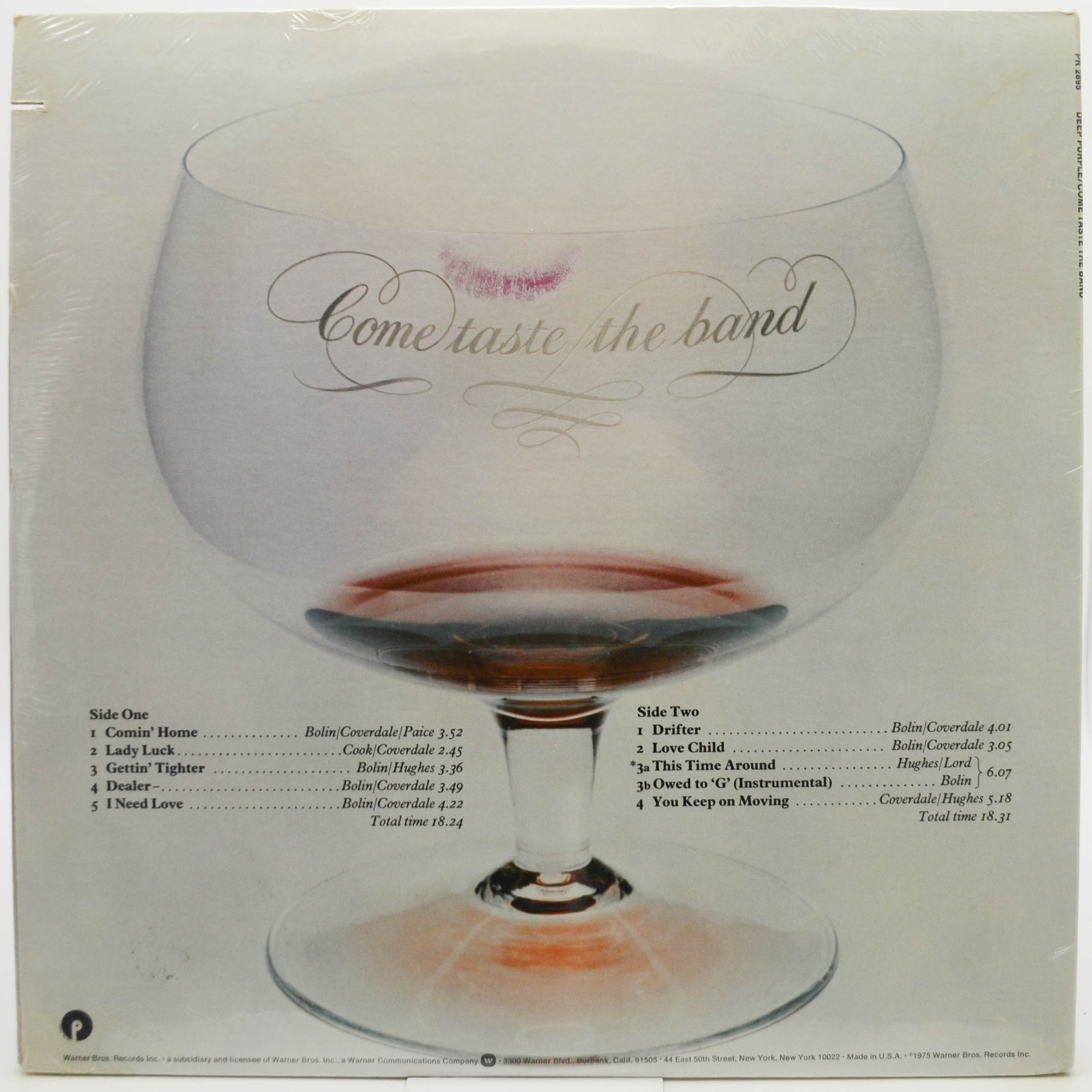 Deep Purple — Come Taste The Band (USA), 1975