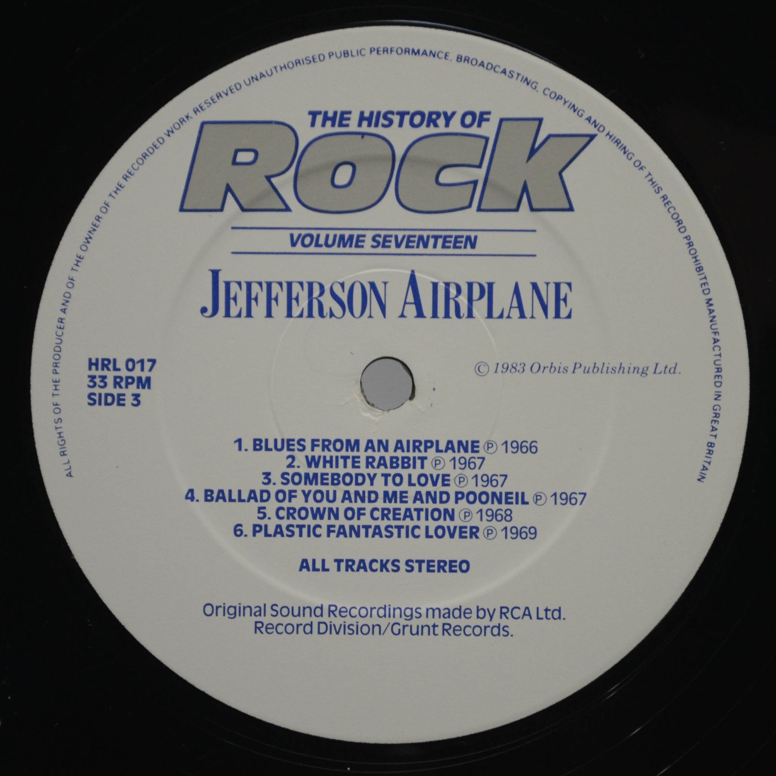 Creedence Clearwater Revival / Ten Years After / Jefferson Airplane / Sly & The Family Stone — The History Of Rock (Volume Seventeen) (2LP, UK), 1983