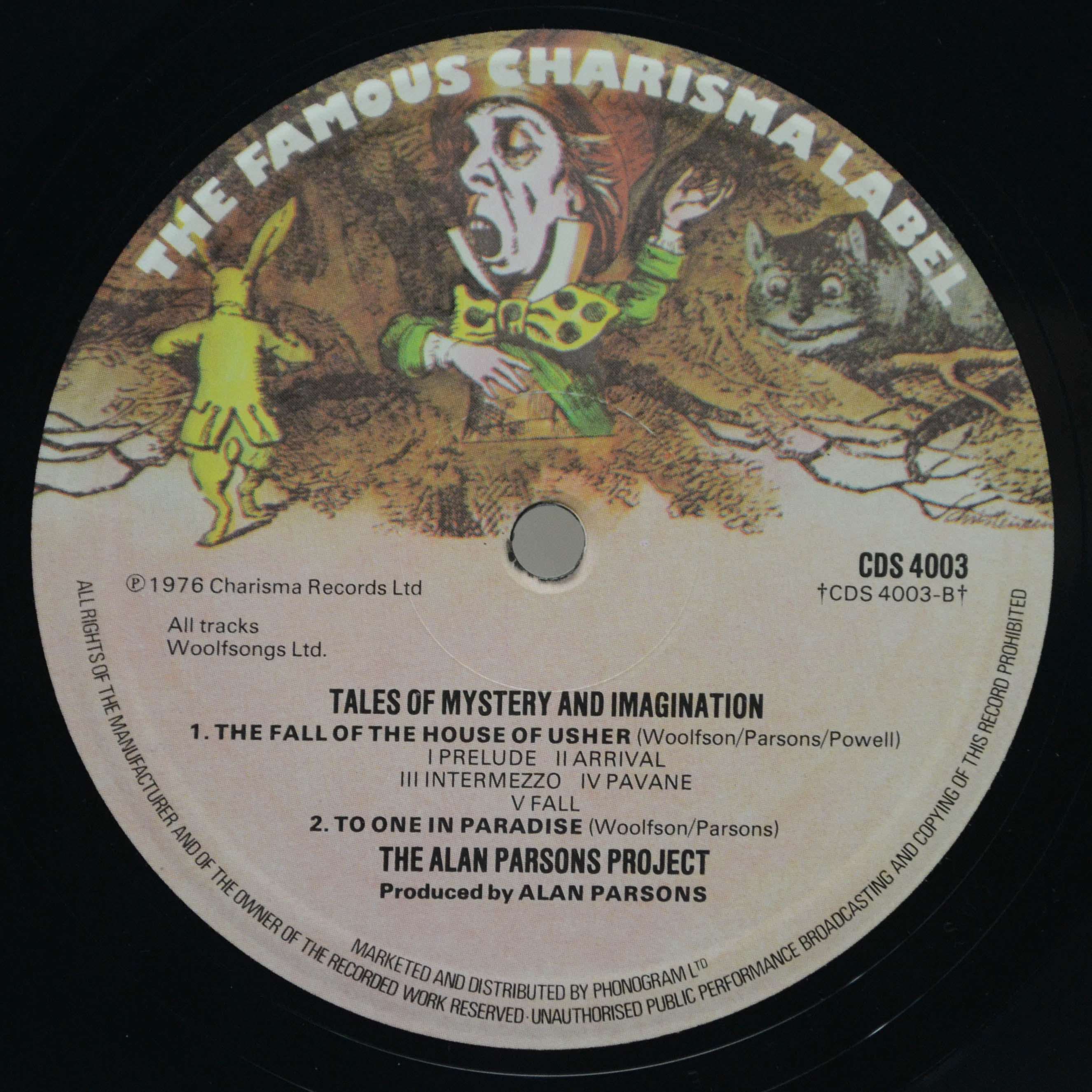 Alan Parsons Project — Tales Of Mystery And Imagination • Edgar Allan Poe (1-st, UK, booklet), 1976