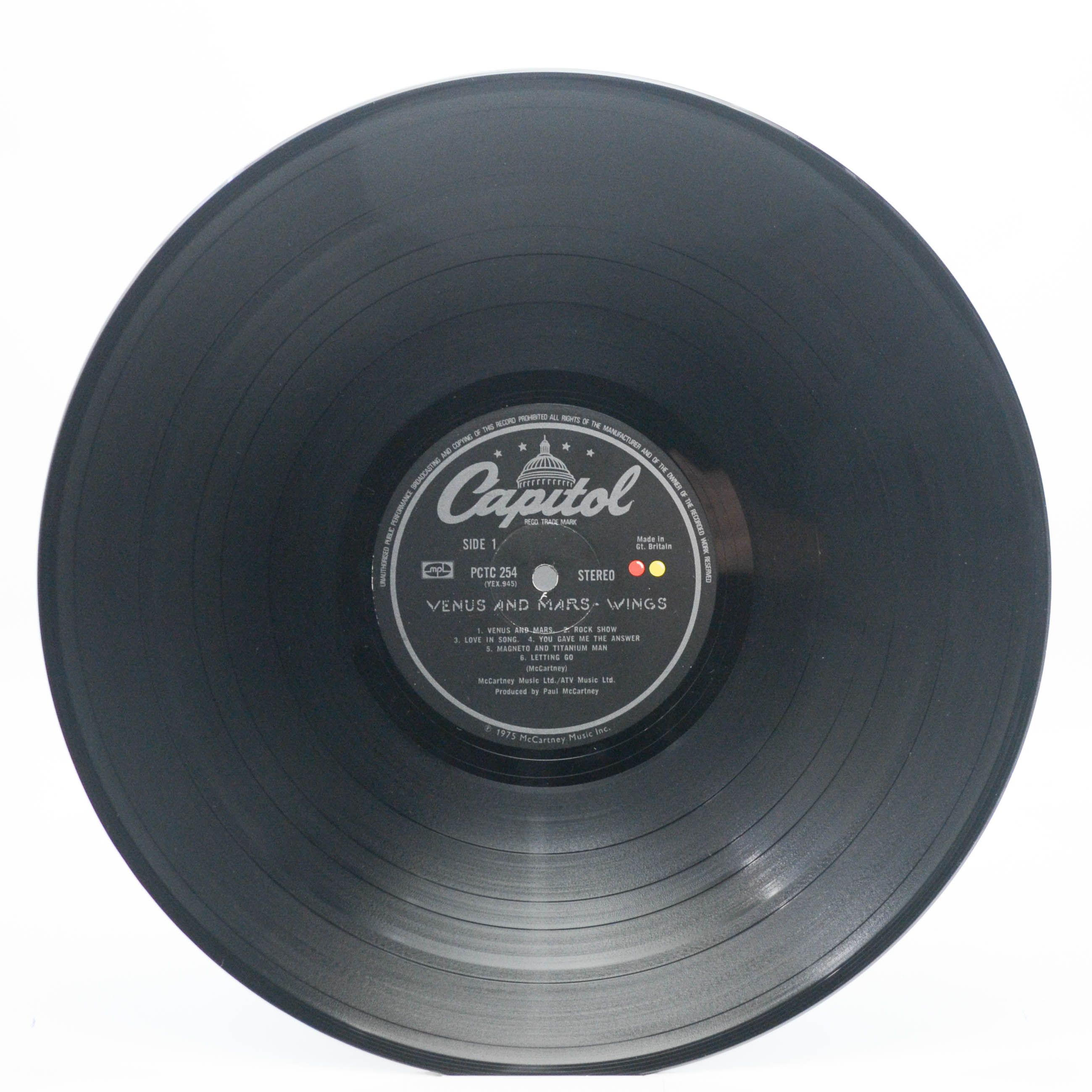 Wings — Venus And Mars (1-st, UK), 1975