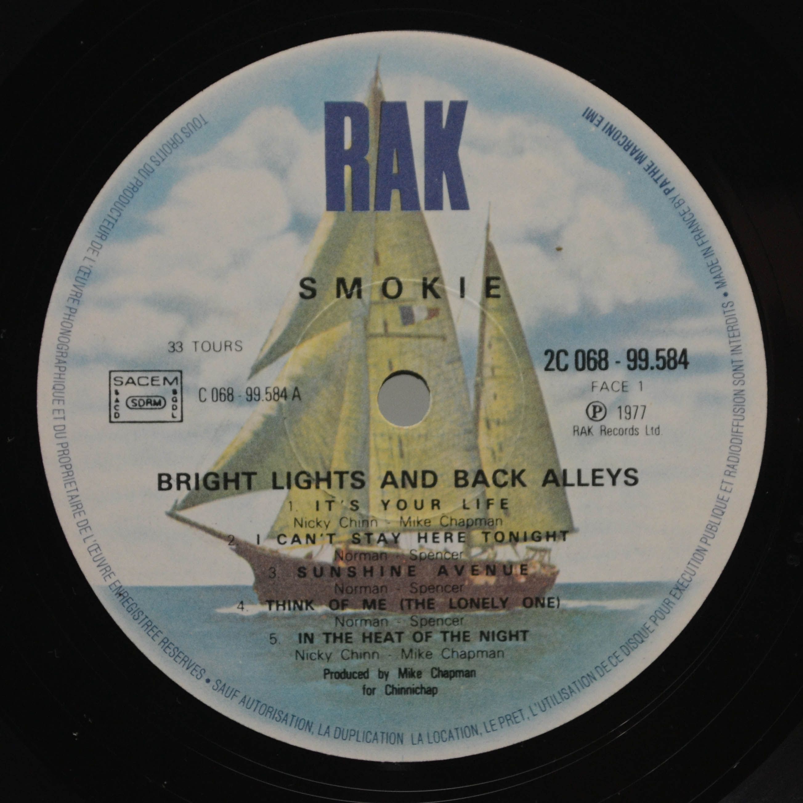 Smokie — Bright Lights And Back Alleys, 1977